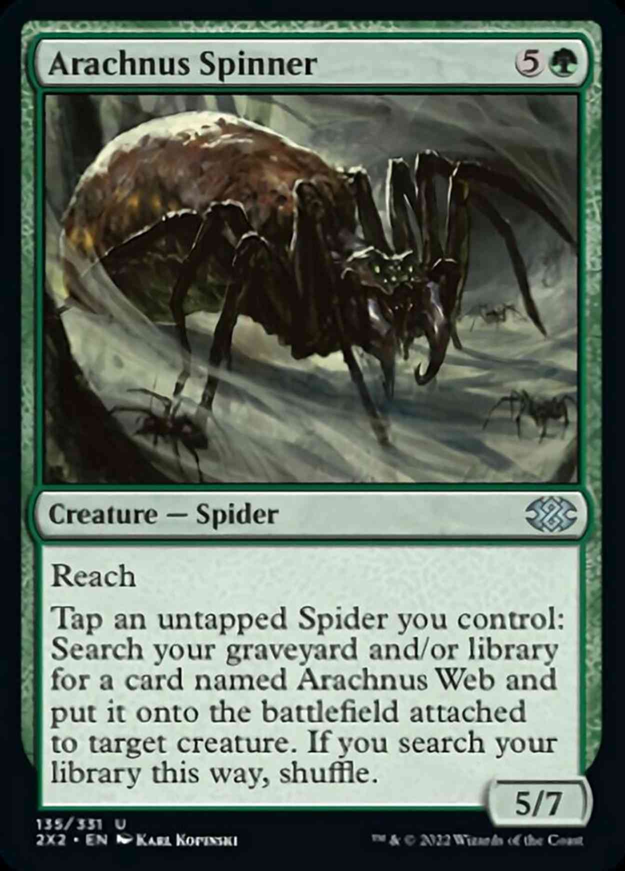Arachnus Spinner magic card front