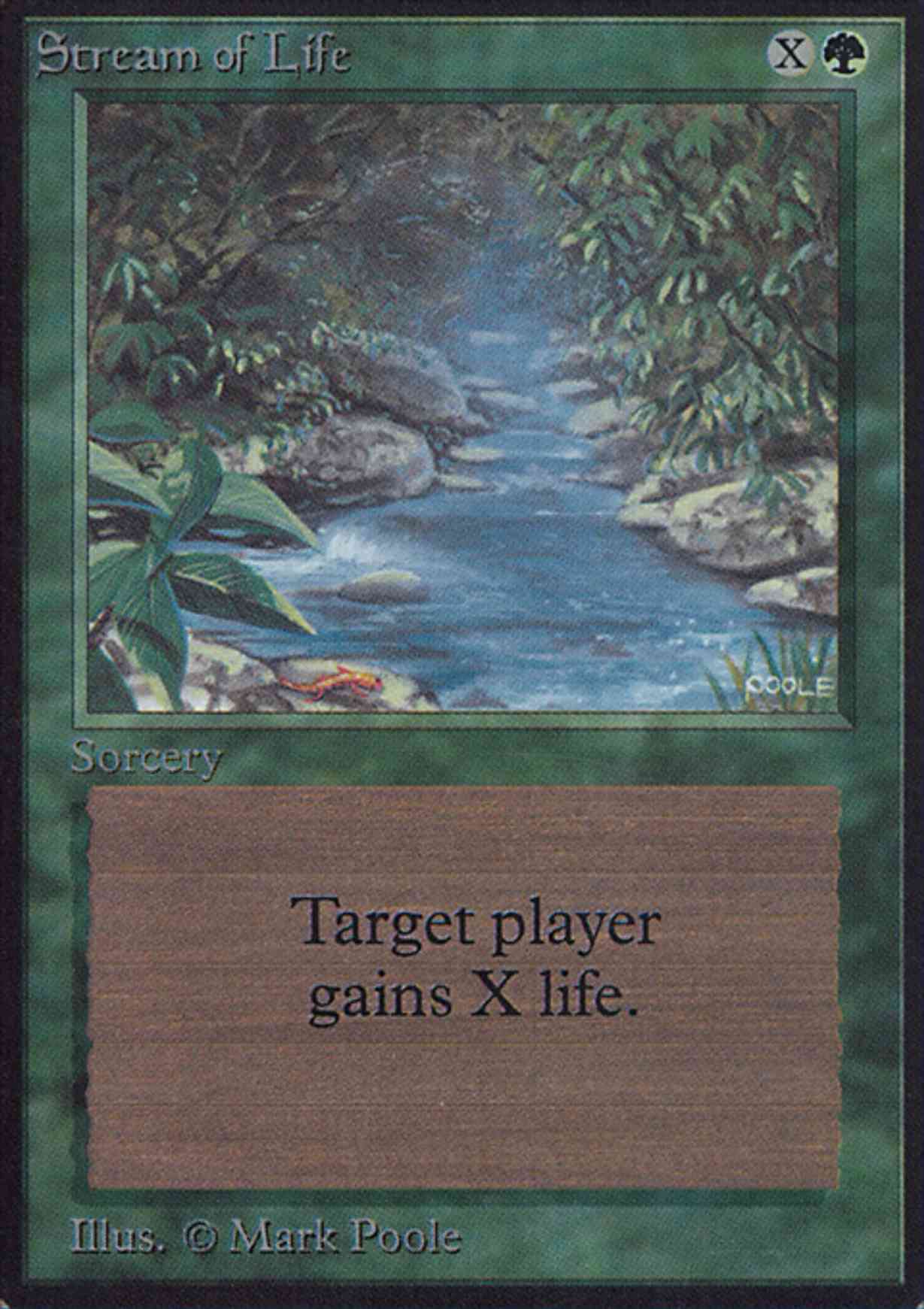 Stream of Life magic card front