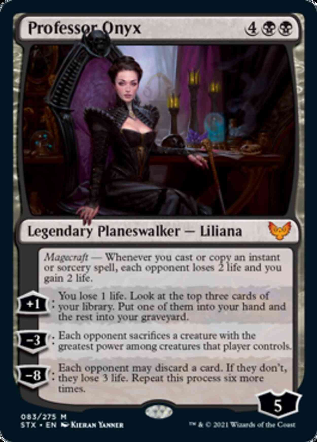 Professor Onyx magic card front