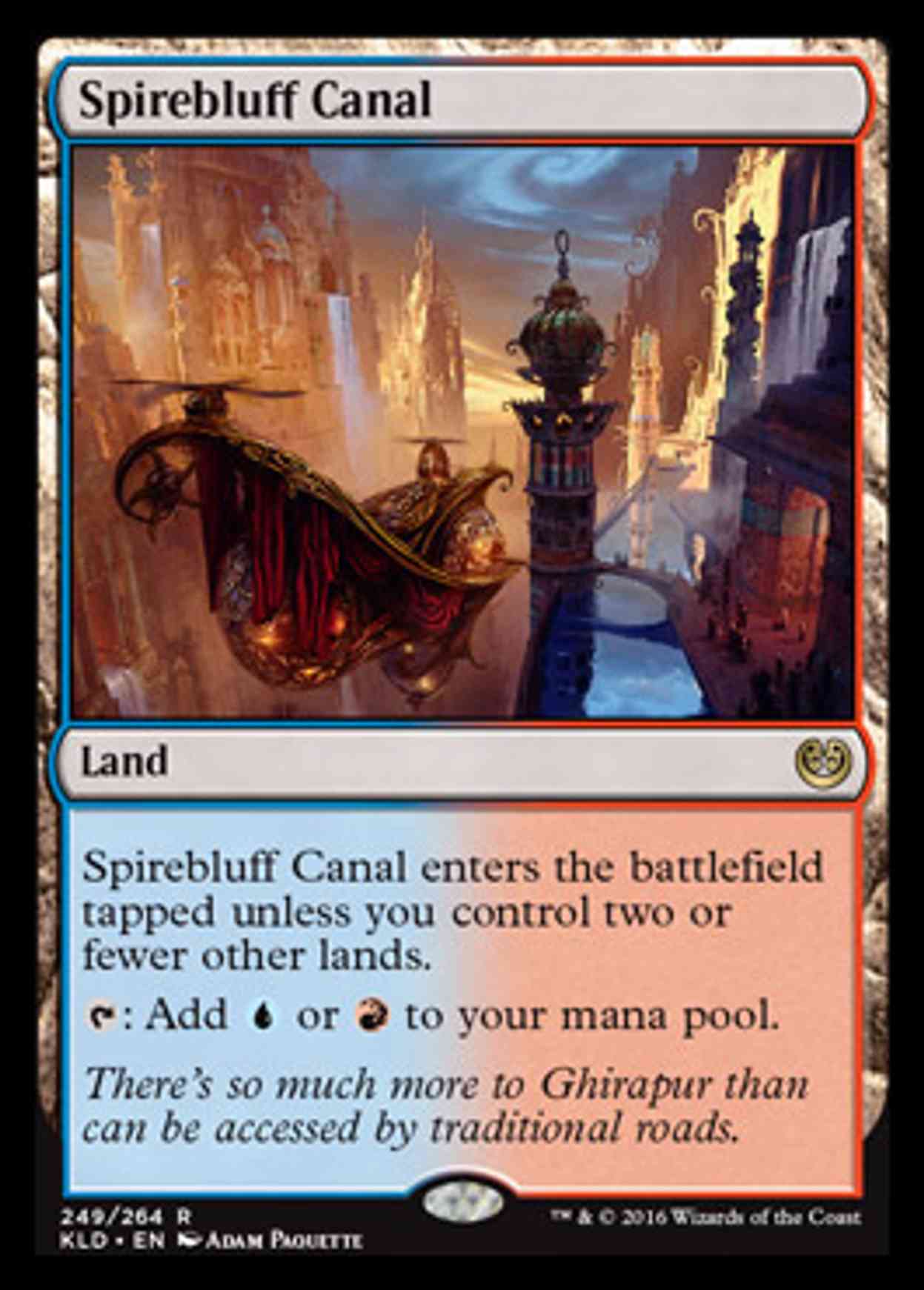 Spirebluff Canal magic card front