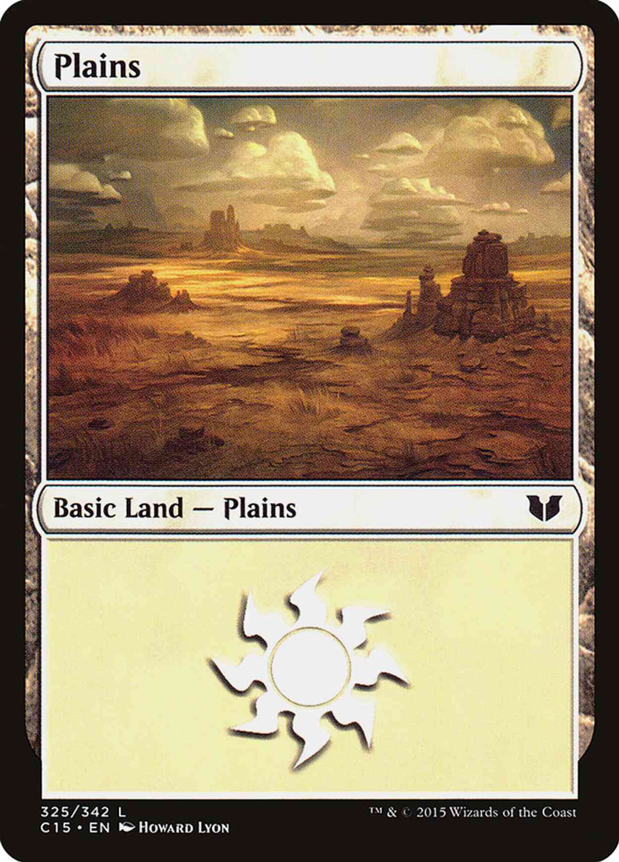 Plains (325) magic card front