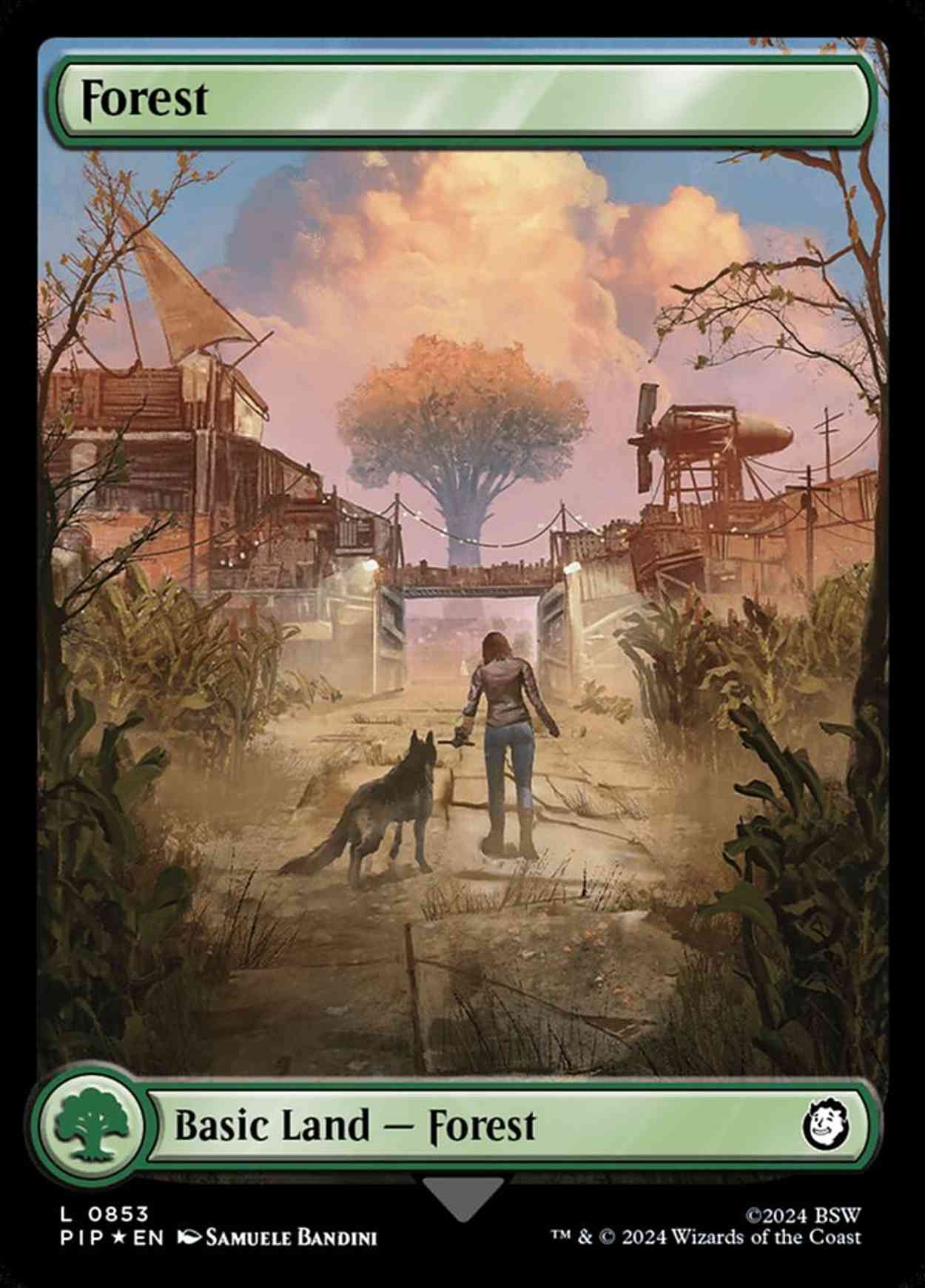 Forest (0853) (Surge Foil) magic card front
