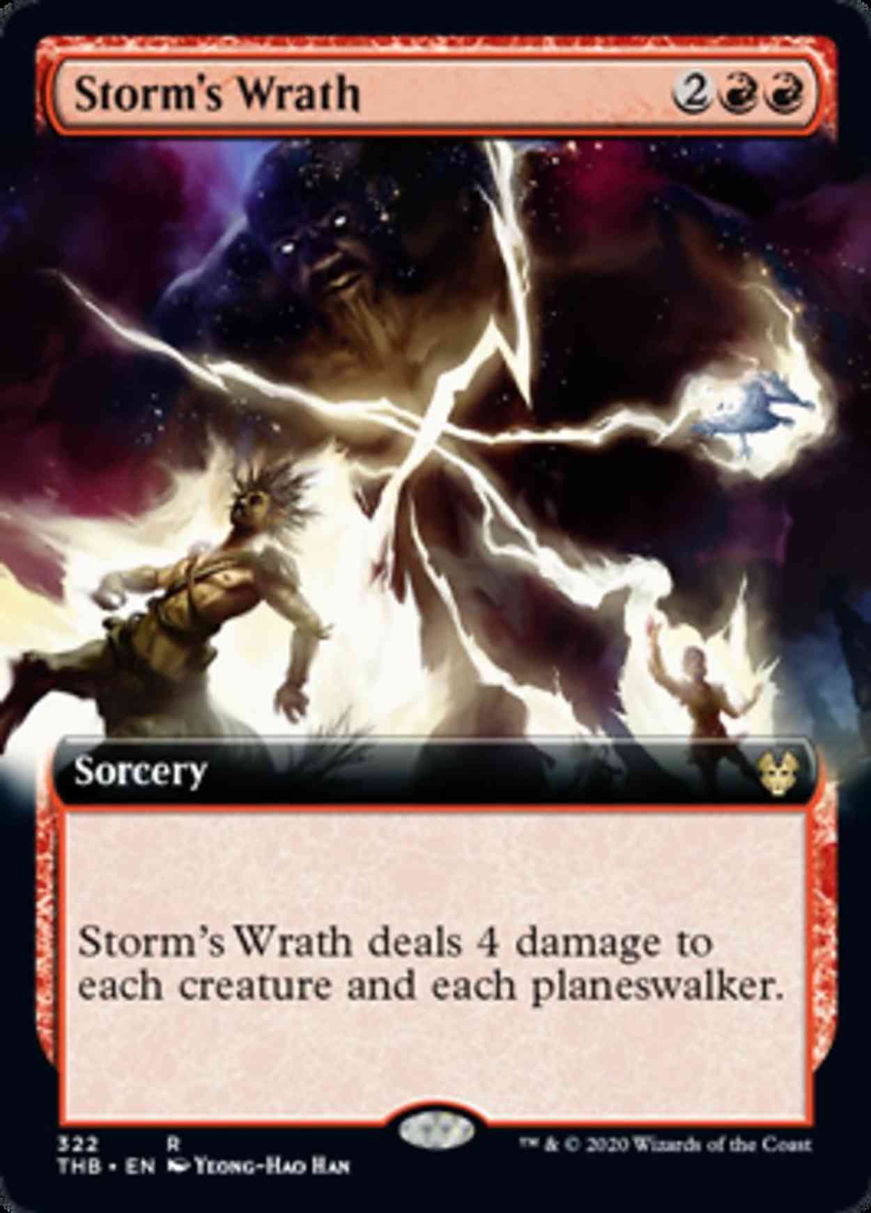 Storm's Wrath (Extended Art) magic card front