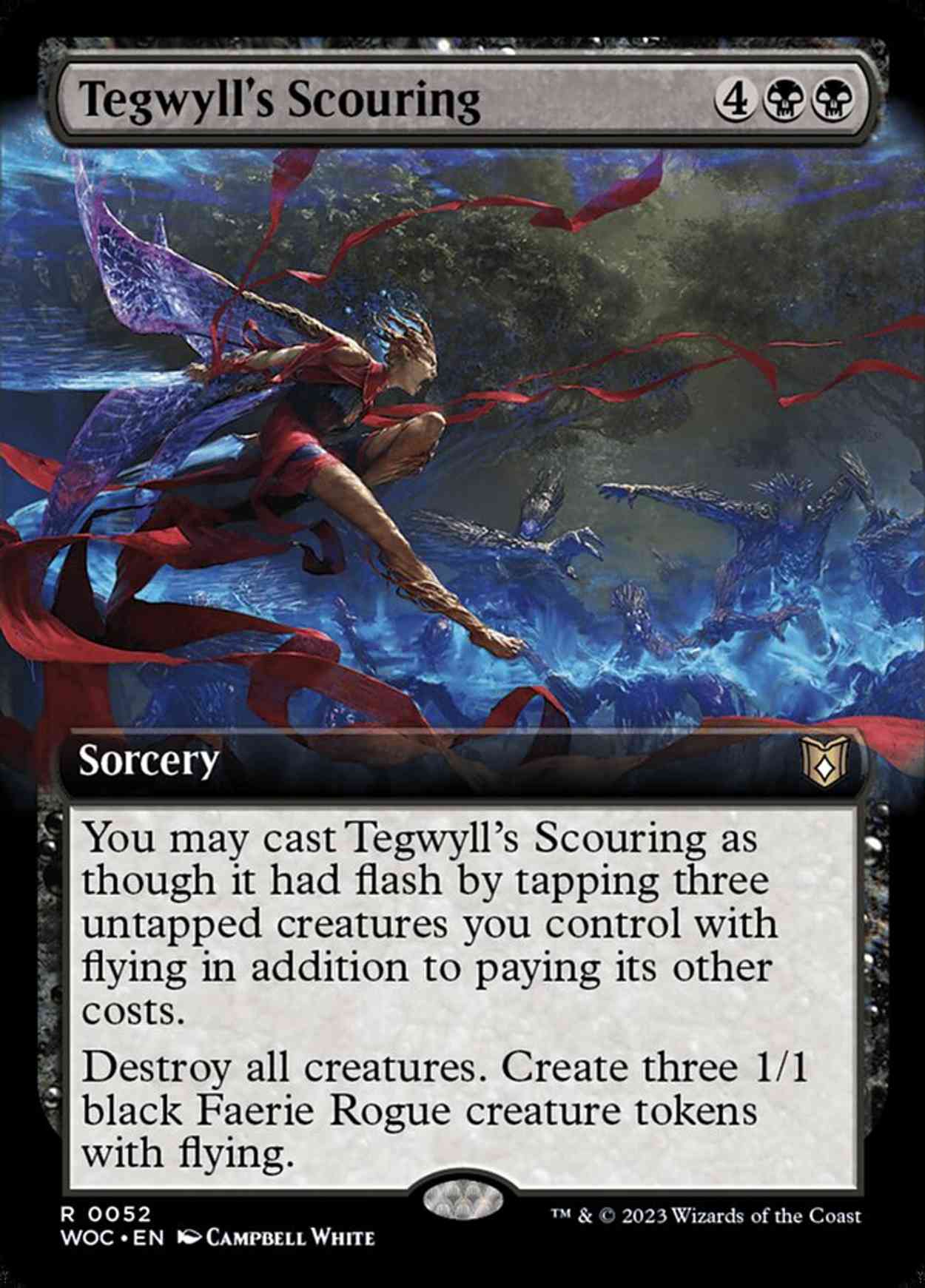 Tegwyll's Scouring (Extended Art) magic card front