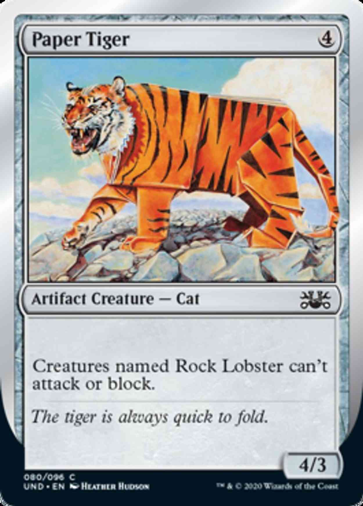Paper Tiger magic card front