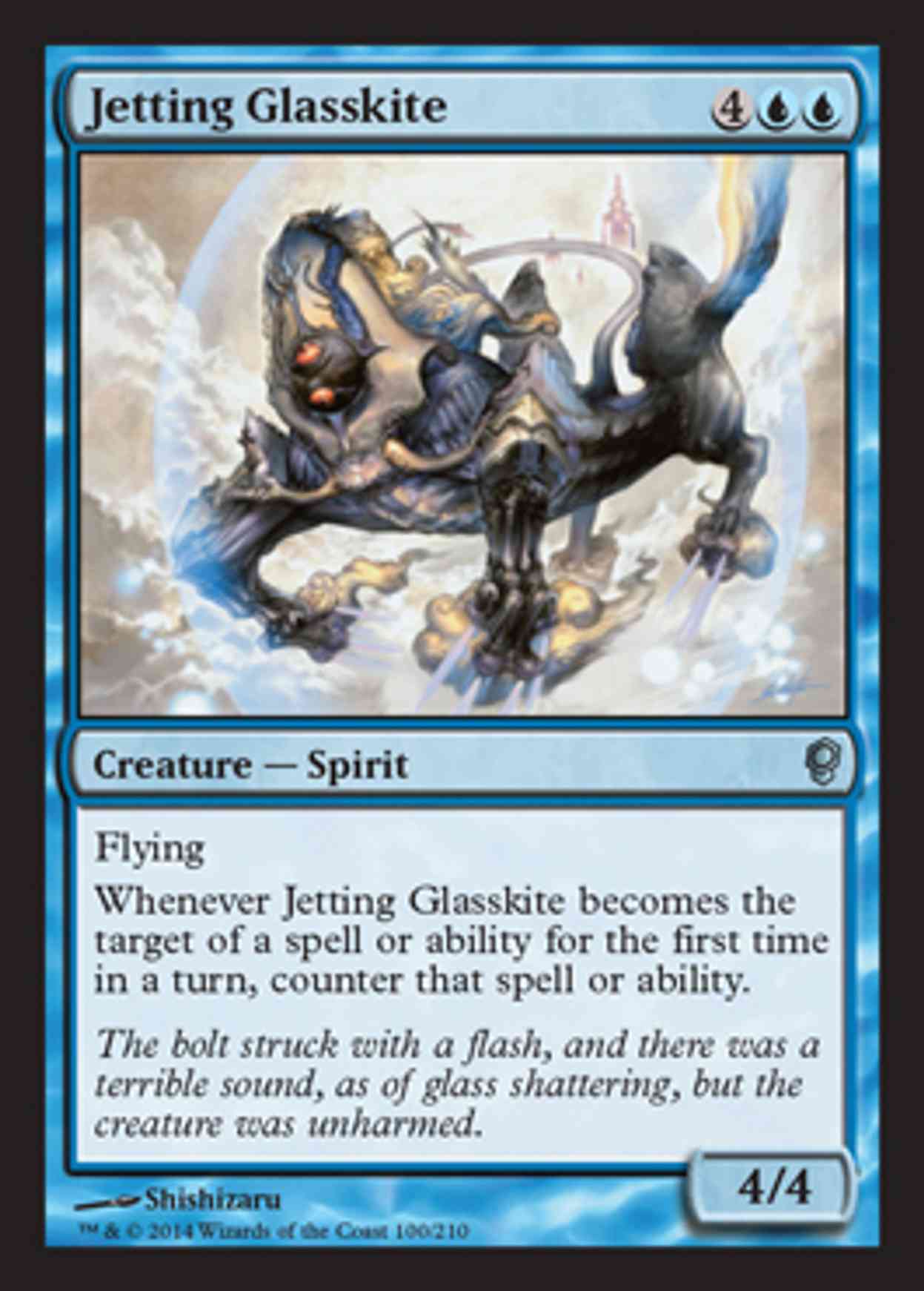 Jetting Glasskite magic card front