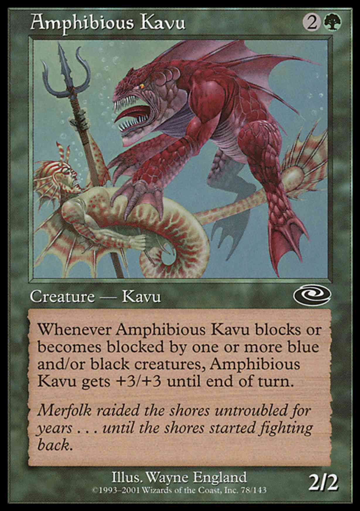 Amphibious Kavu magic card front