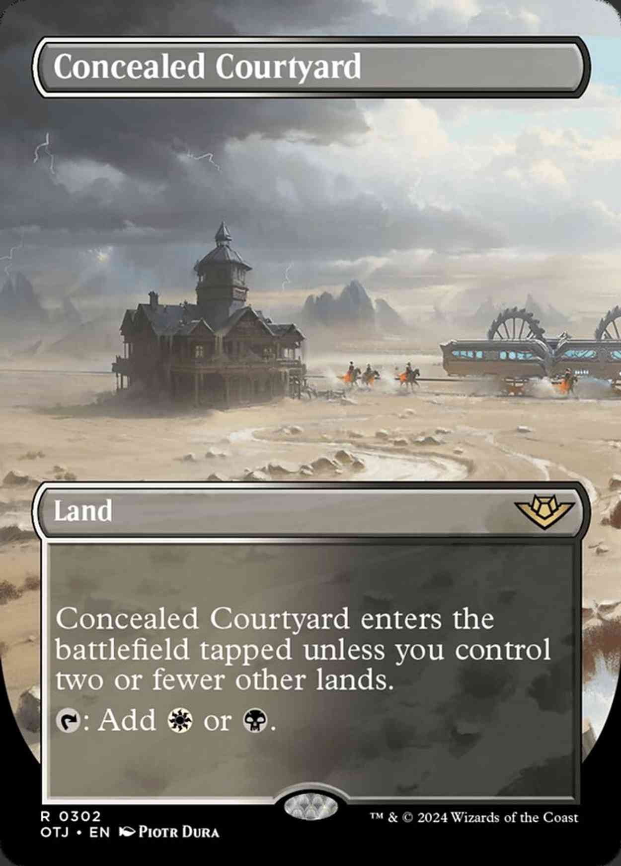 Concealed Courtyard (Borderless) magic card front