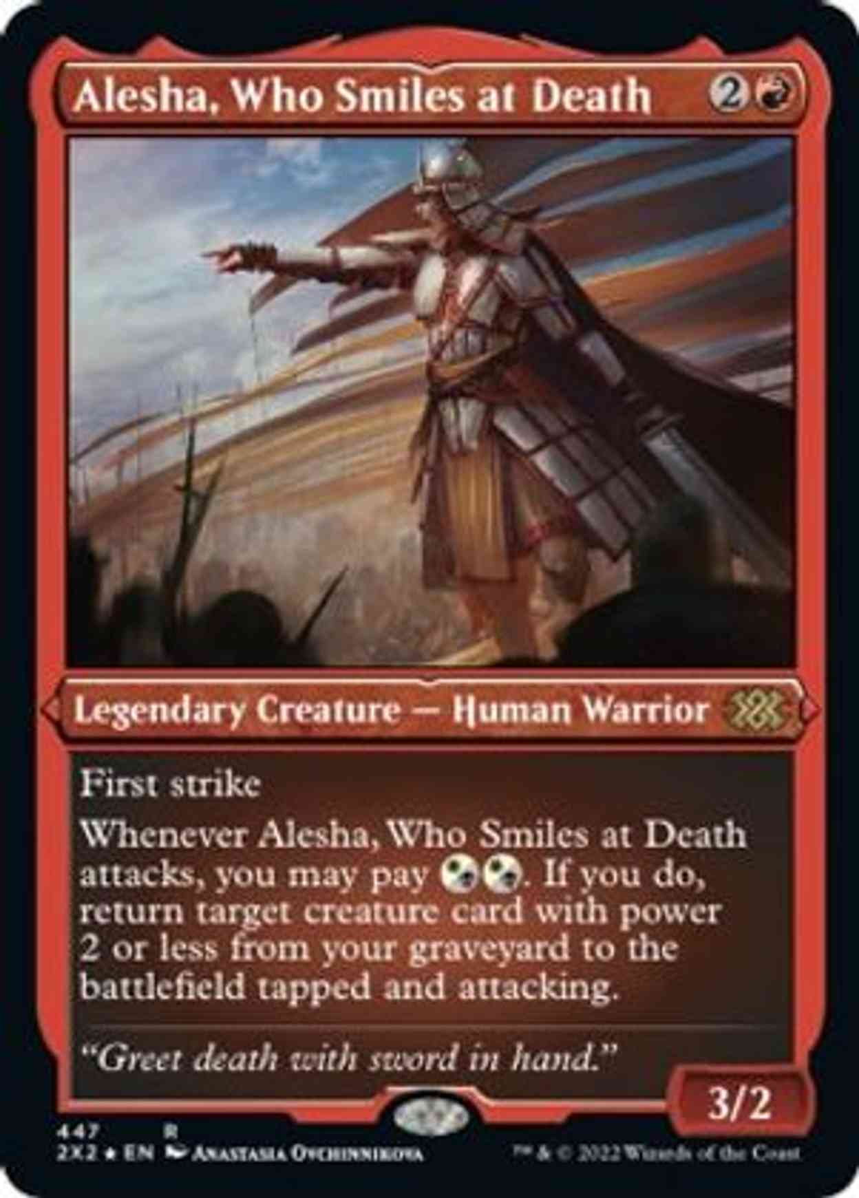Alesha, Who Smiles at Death (Foil Etched) magic card front