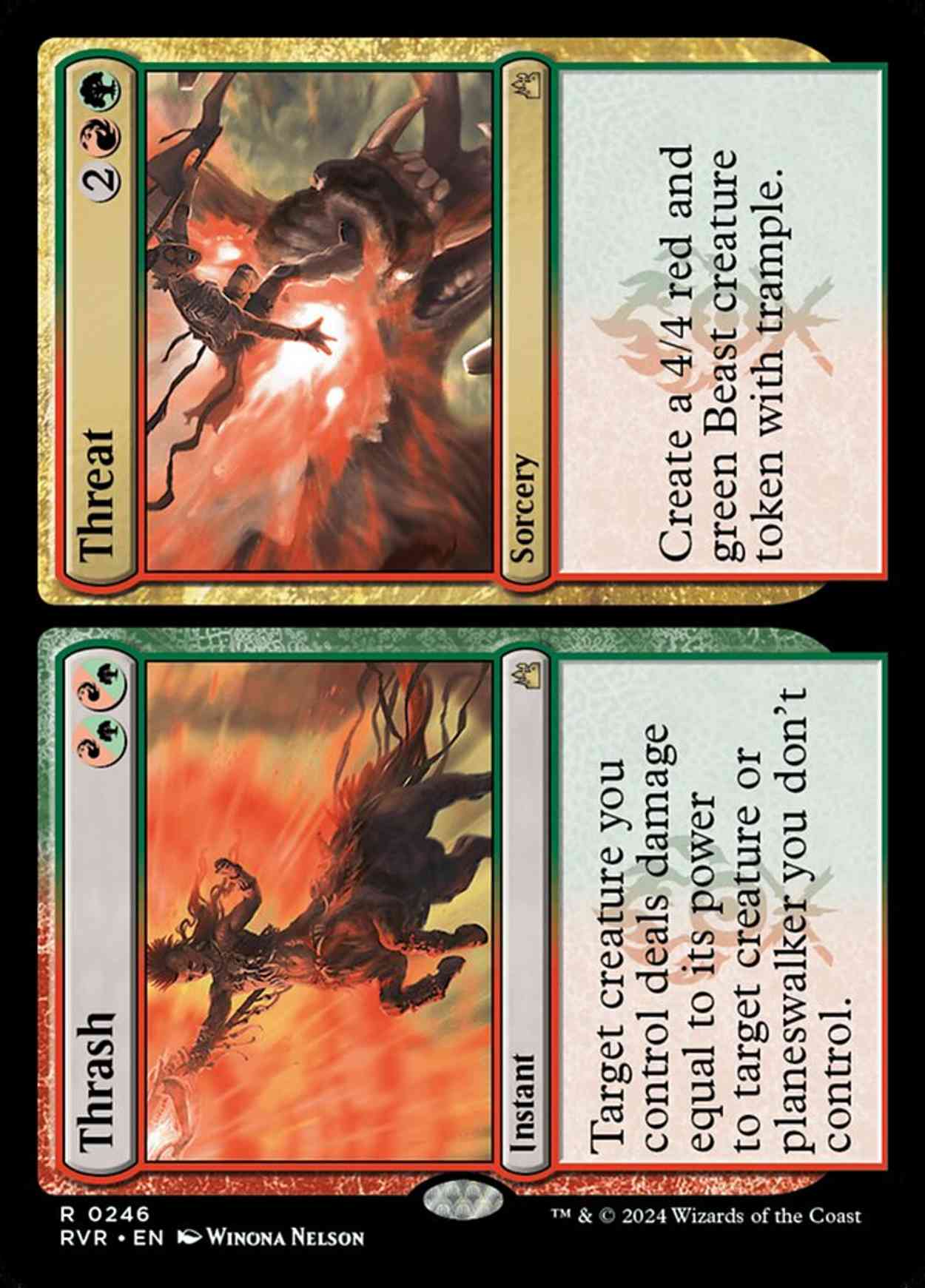 Thrash // Threat magic card front