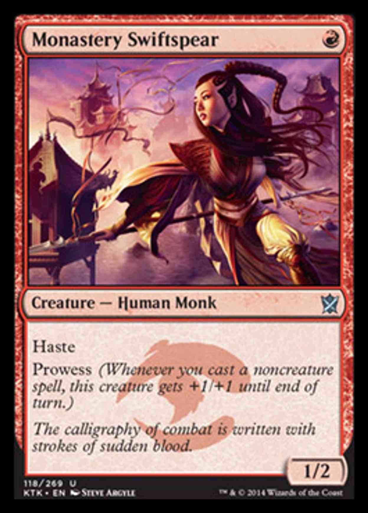 Monastery Swiftspear magic card front