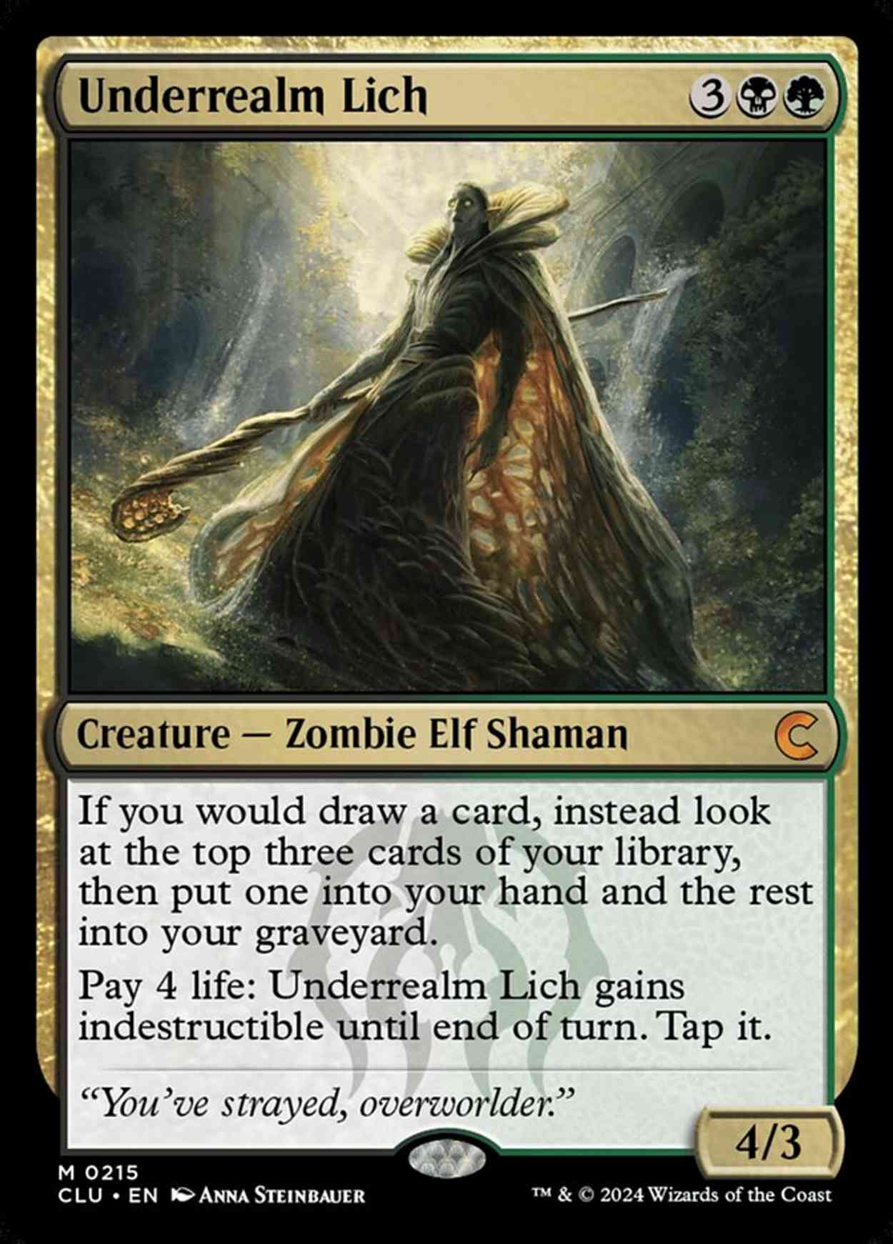 Underrealm Lich magic card front