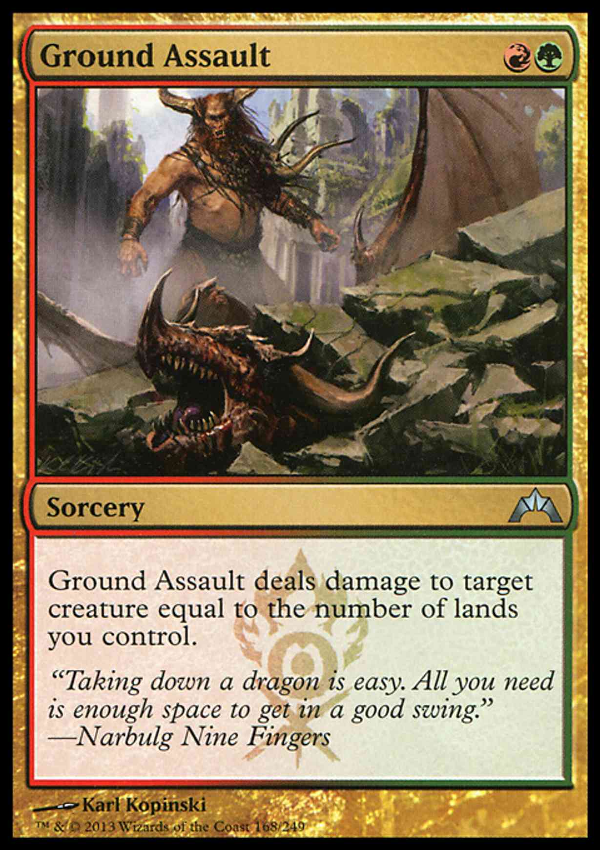 Ground Assault magic card front