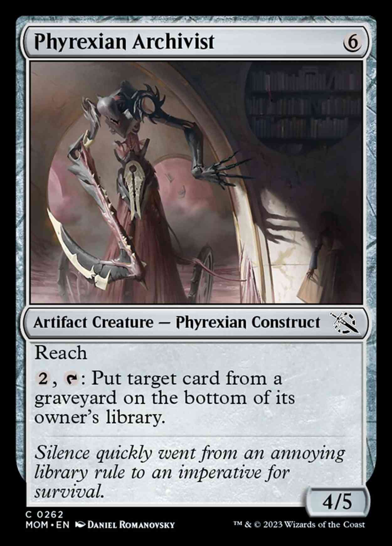 Phyrexian Archivist magic card front