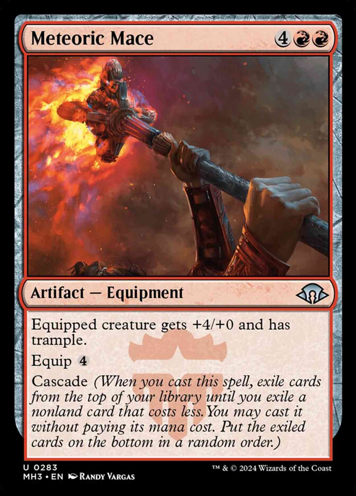 Meteoric Mace magic card front