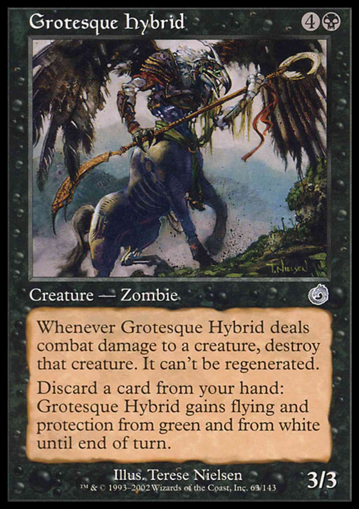 Grotesque Hybrid magic card front