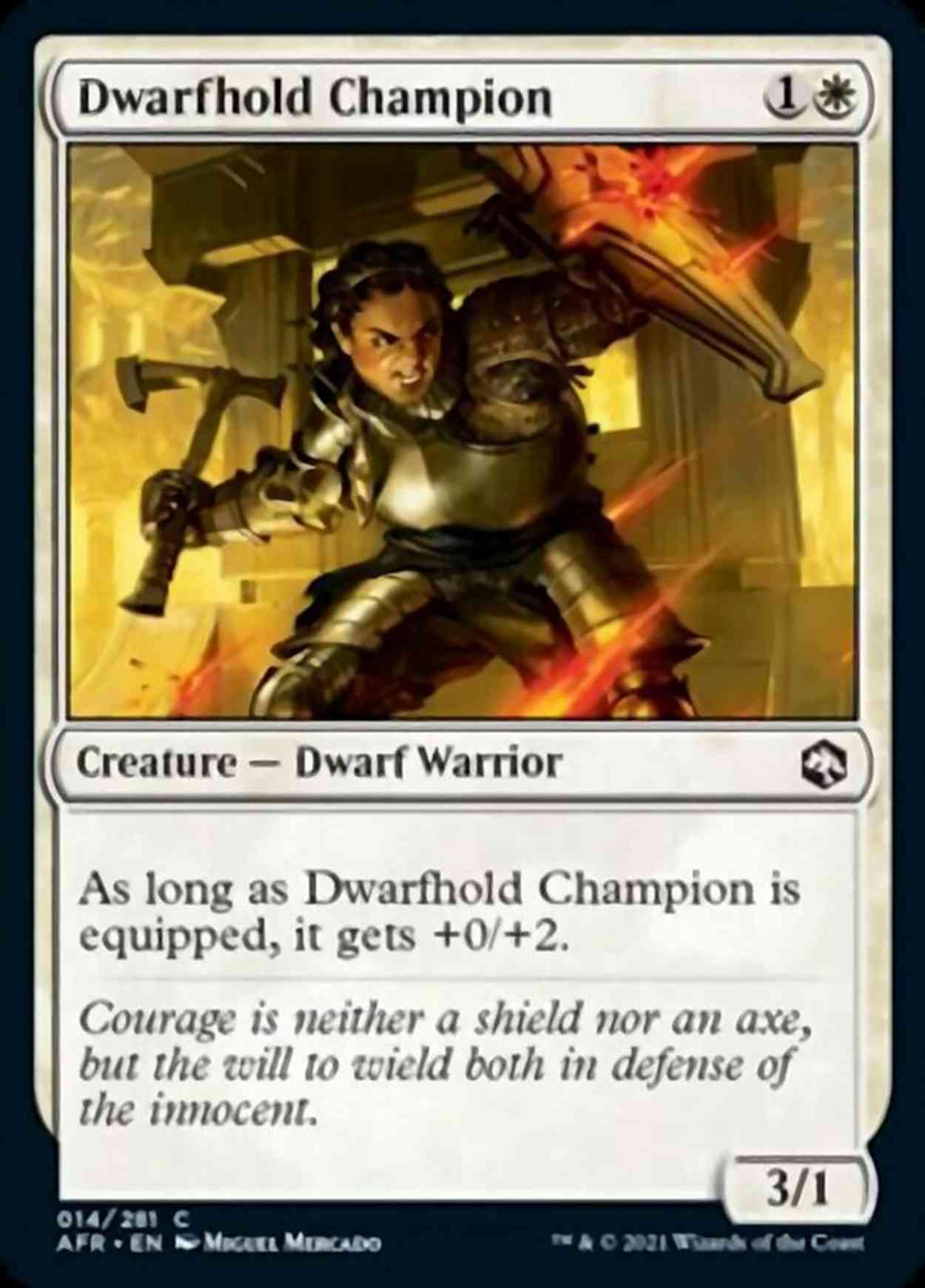 Dwarfhold Champion magic card front