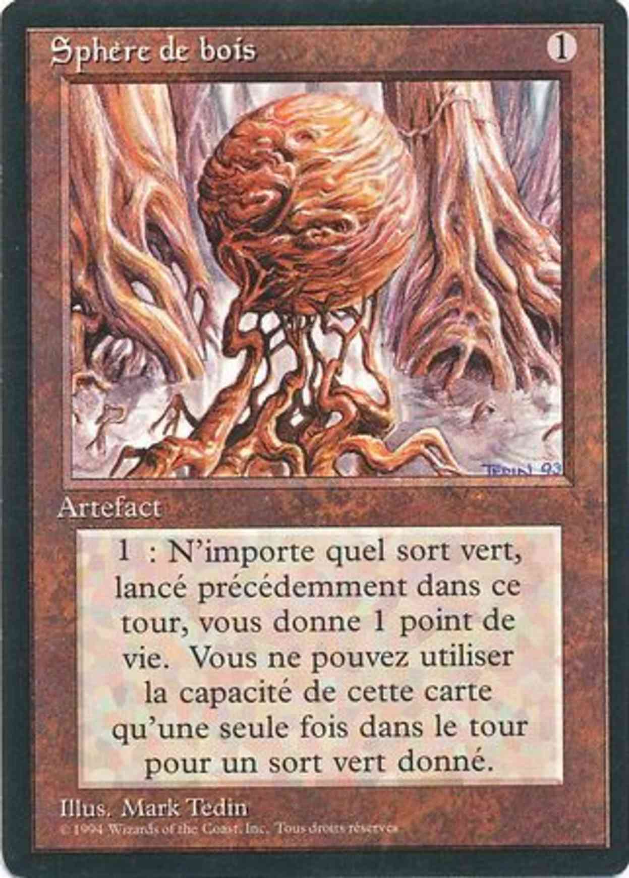 Wooden Sphere magic card front