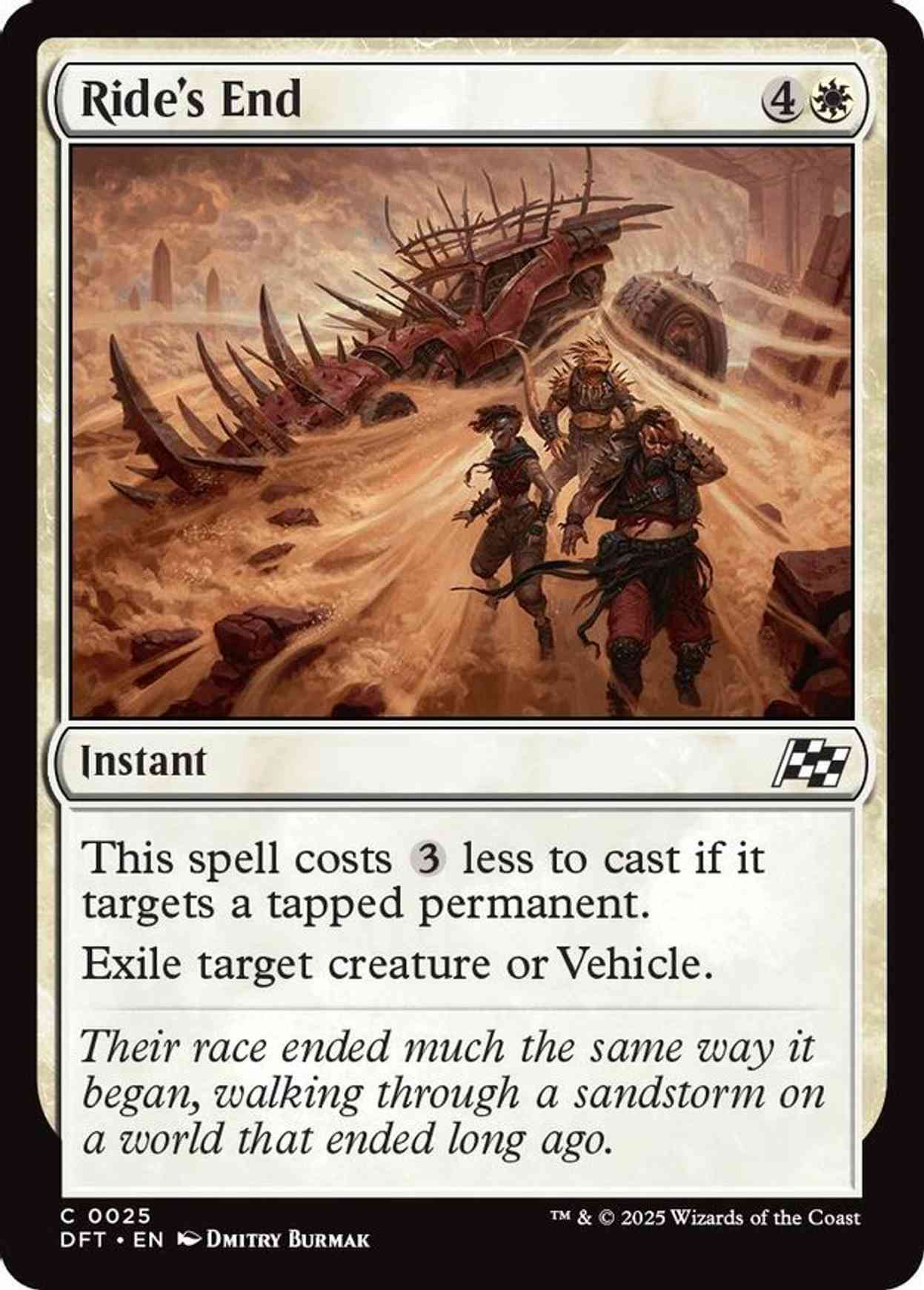 Ride's End magic card front