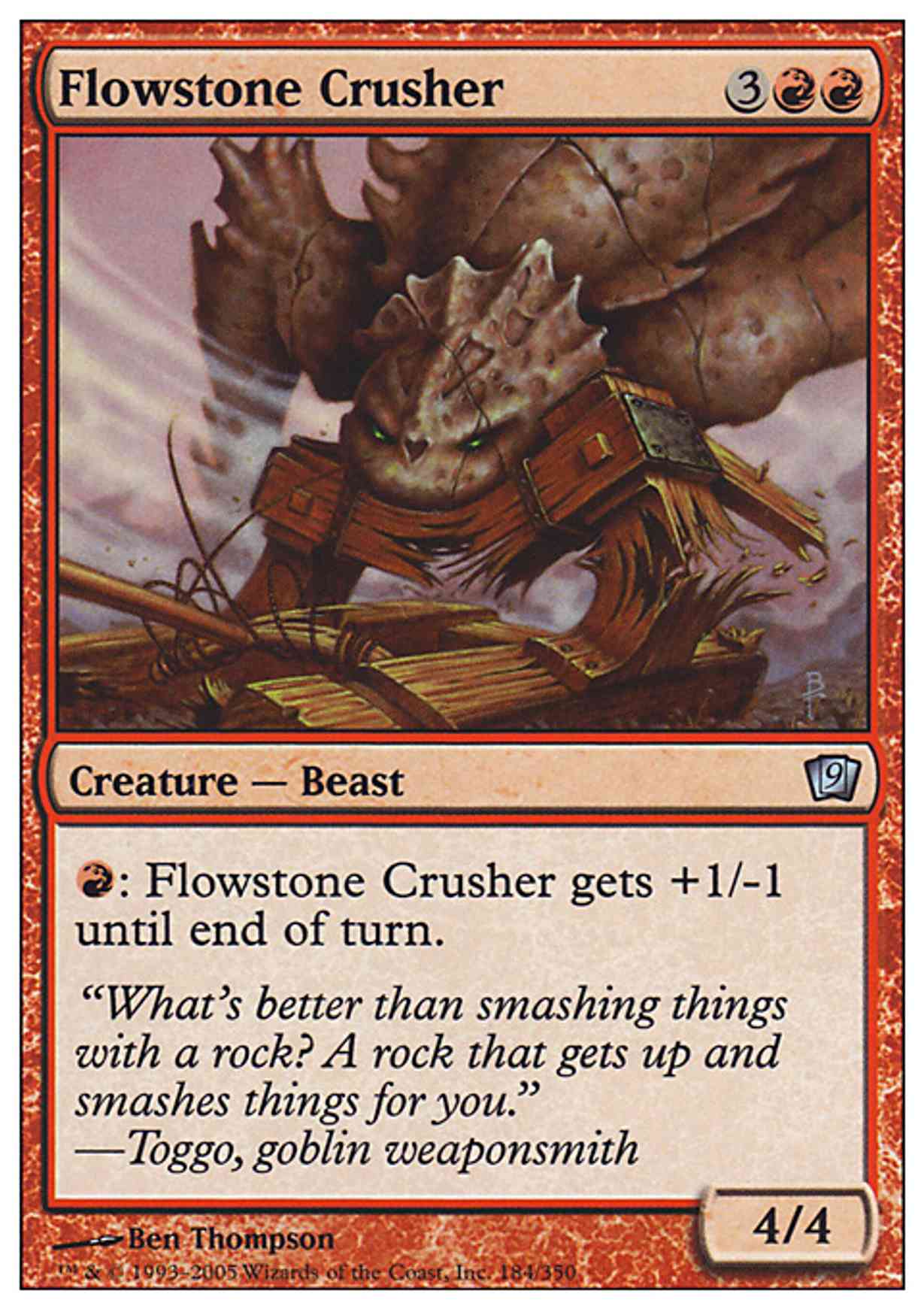Flowstone Crusher magic card front