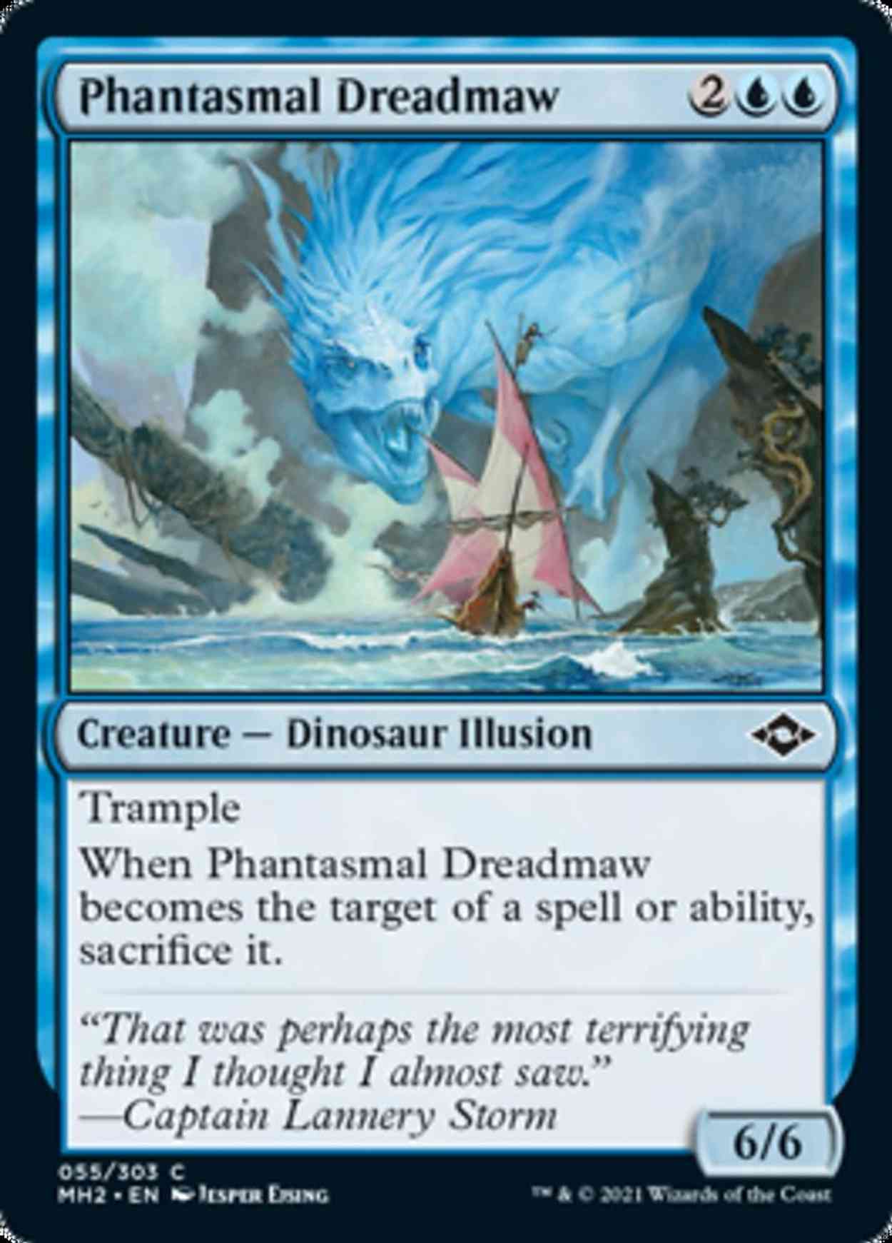 Phantasmal Dreadmaw magic card front