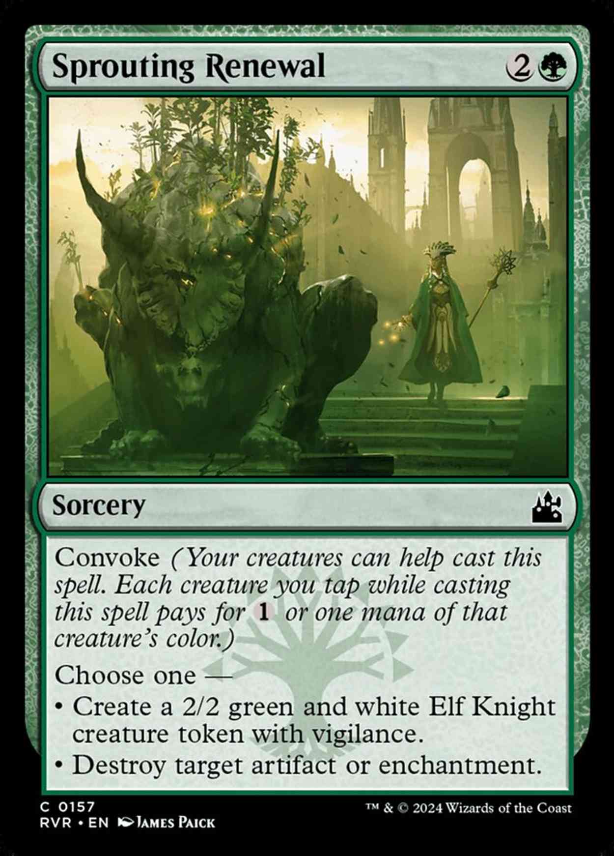 Sprouting Renewal magic card front