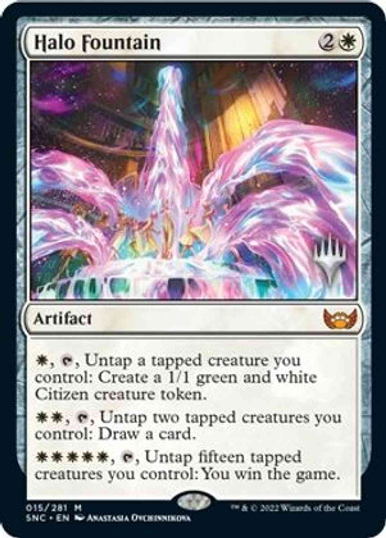 Halo Fountain magic card front