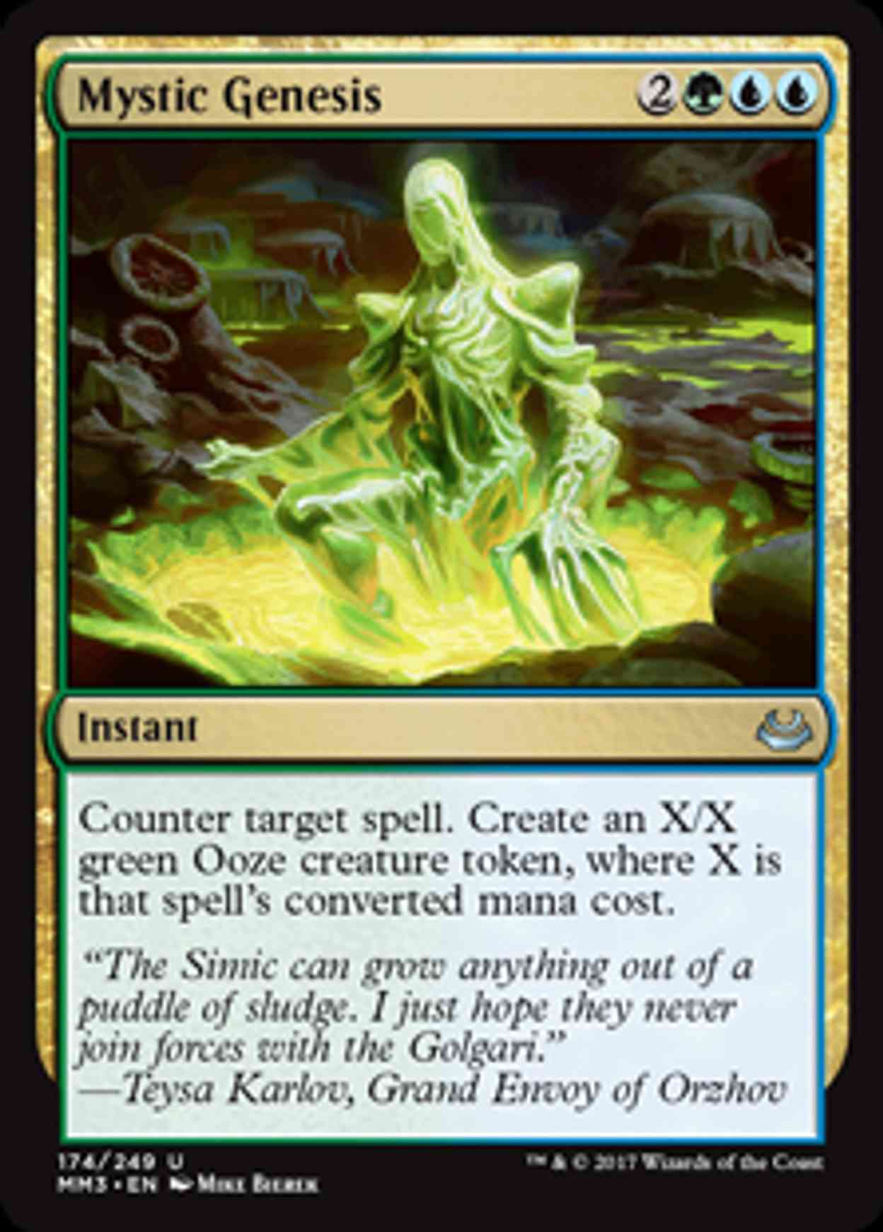 Mystic Genesis magic card front