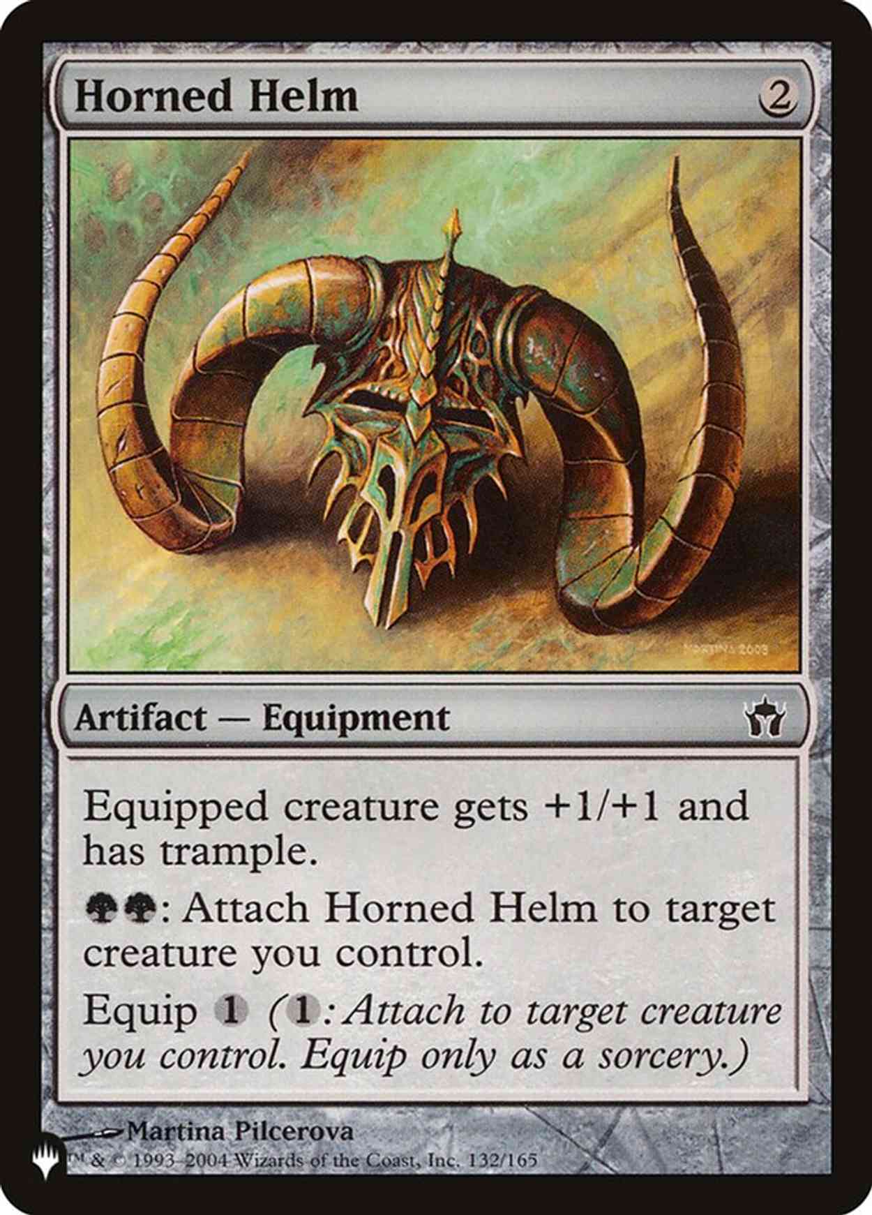 Horned Helm magic card front