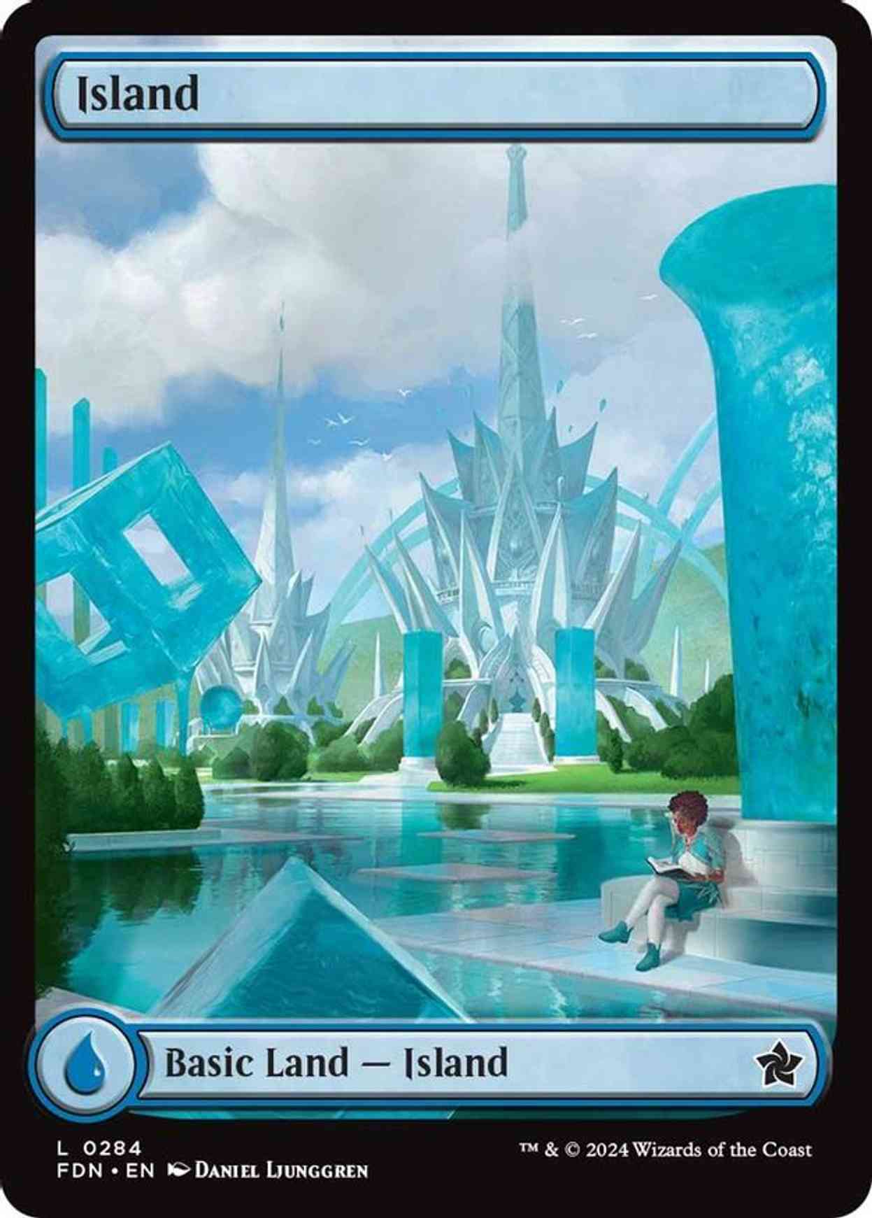 Island (0284) magic card front