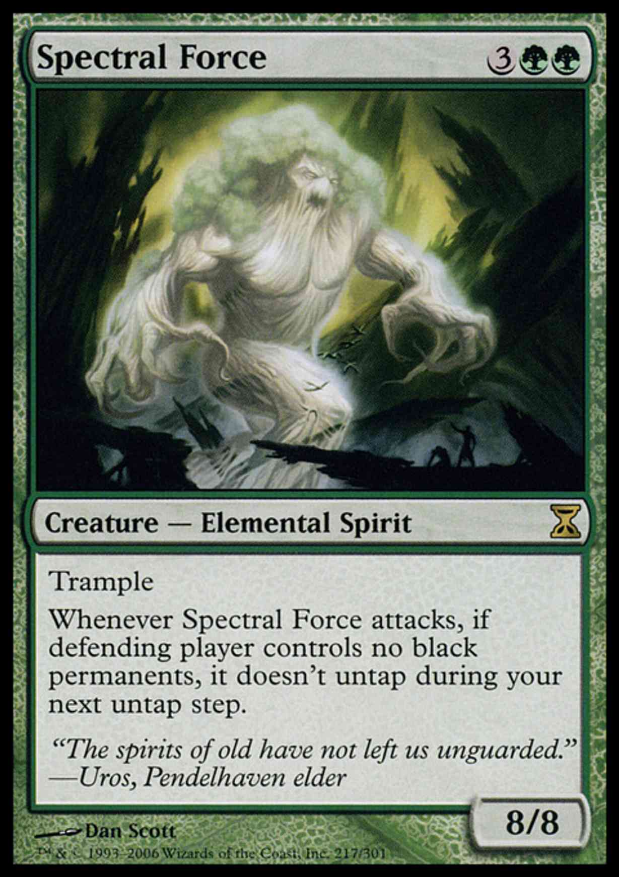 Spectral Force magic card front