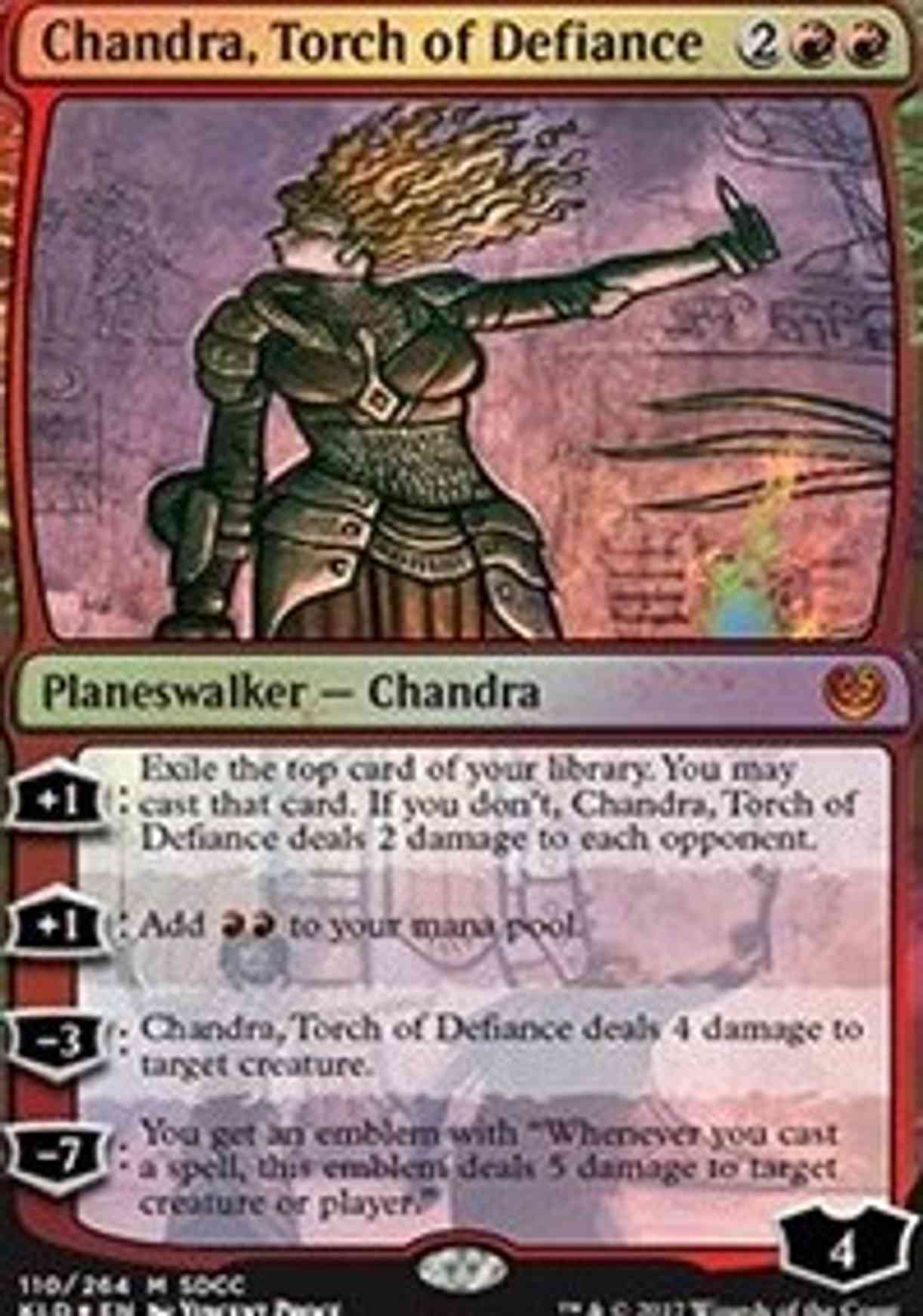 Chandra, Torch of Defiance (SDCC 2017 Exclusive) magic card front