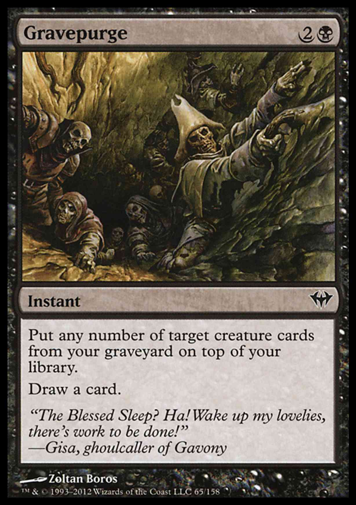 Gravepurge magic card front