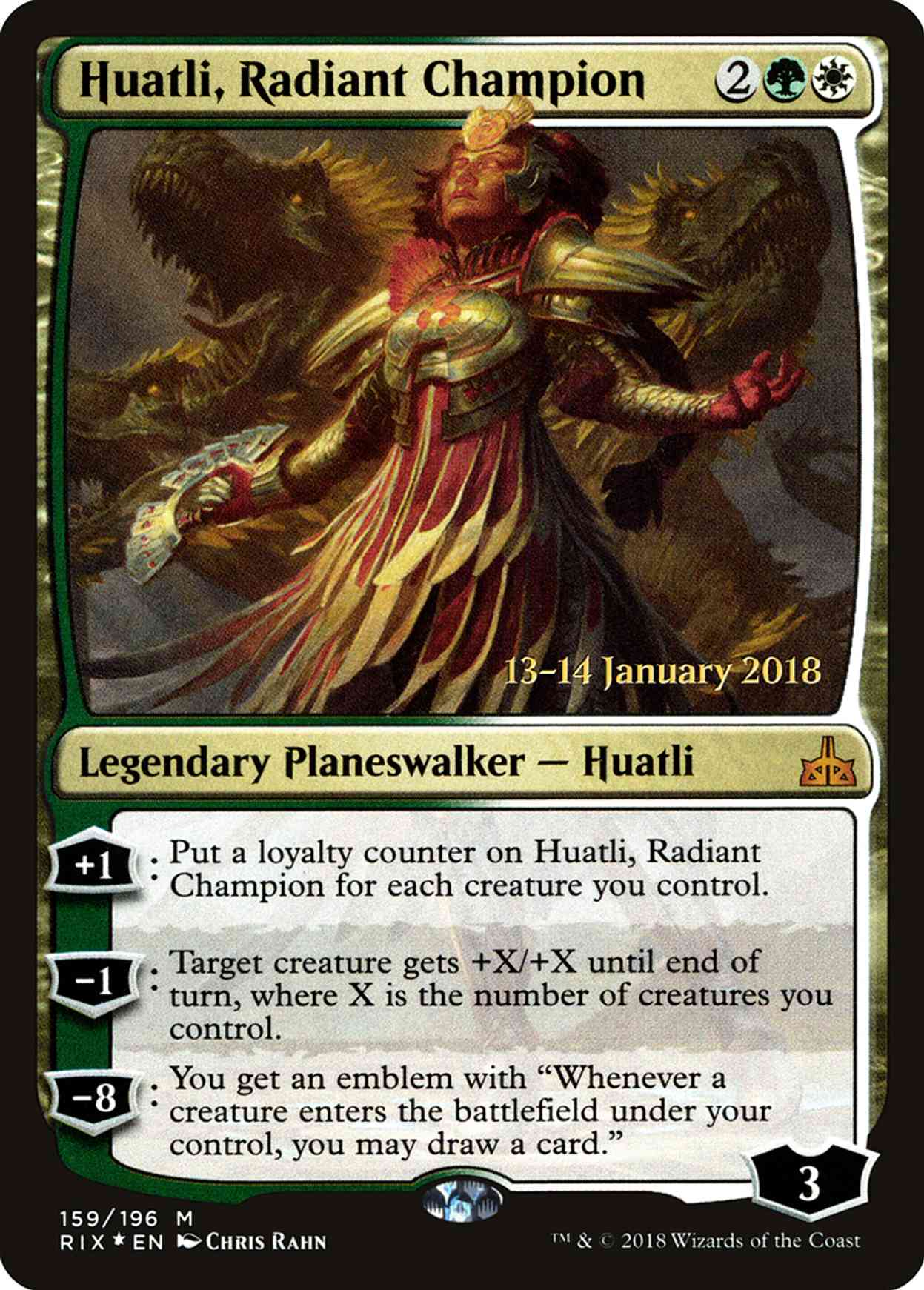 Huatli, Radiant Champion magic card front