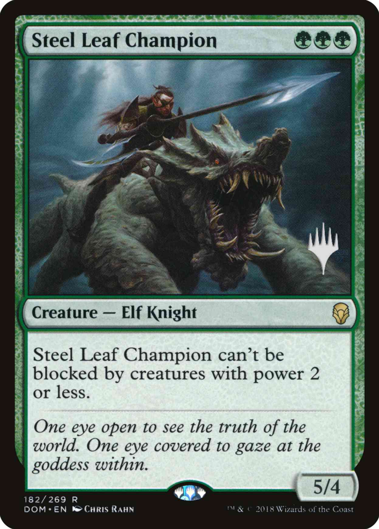 Steel Leaf Champion magic card front