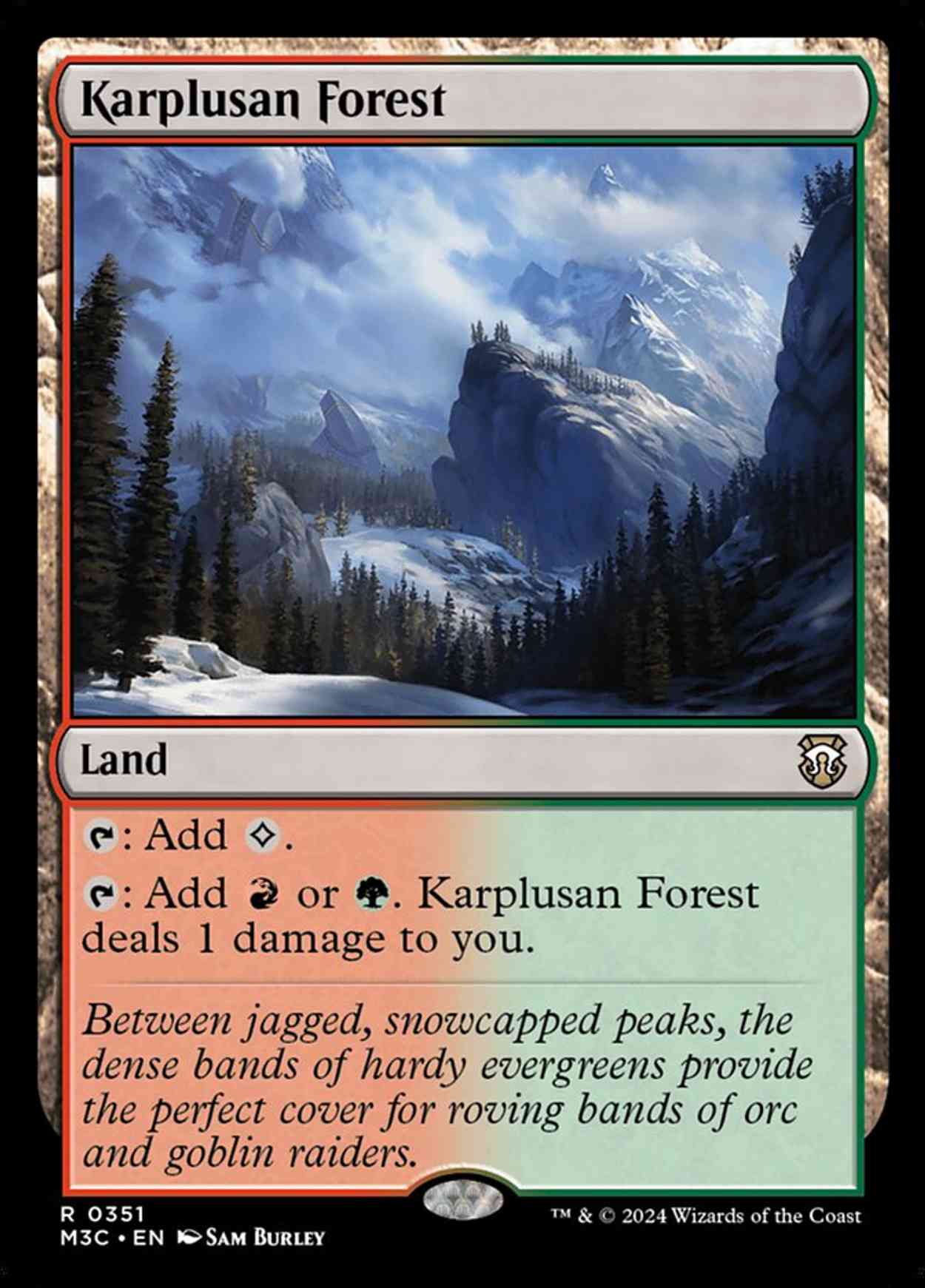 Karplusan Forest magic card front