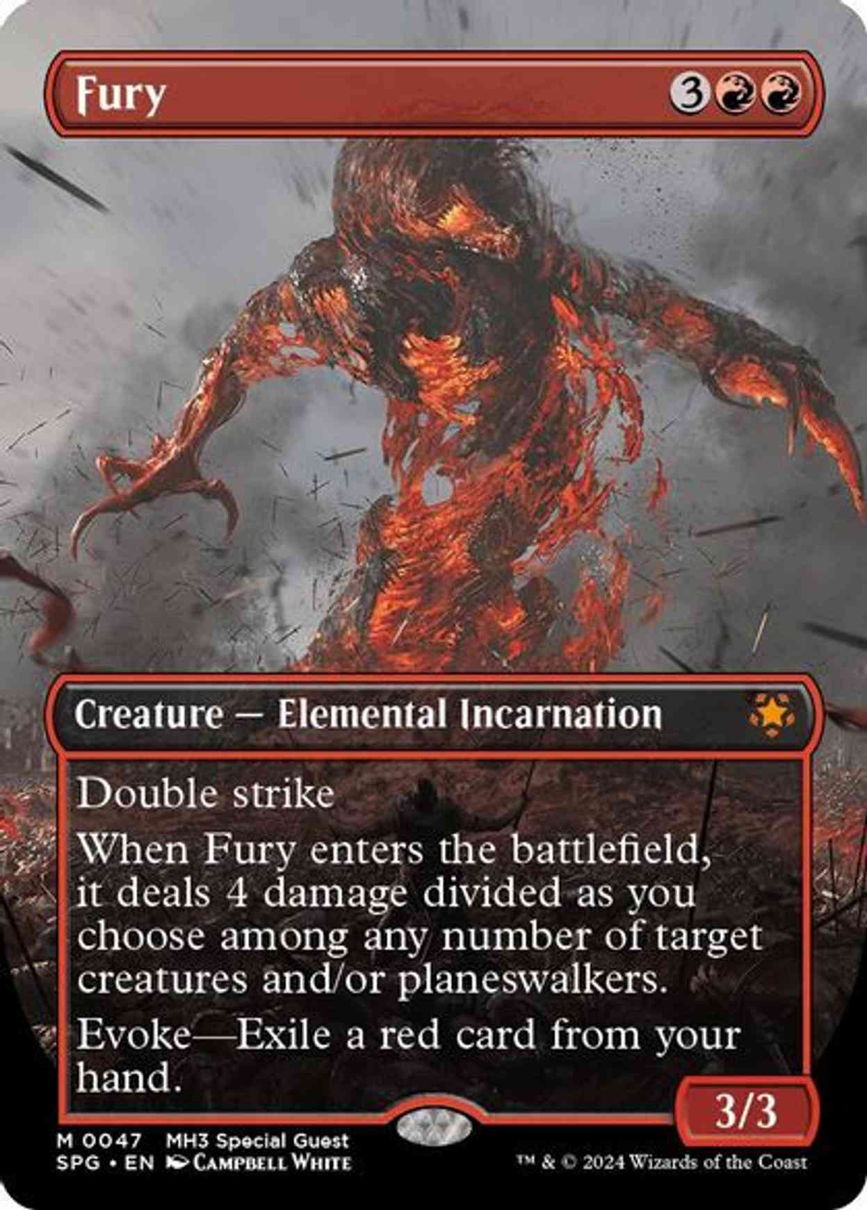 Fury (Borderless) magic card front