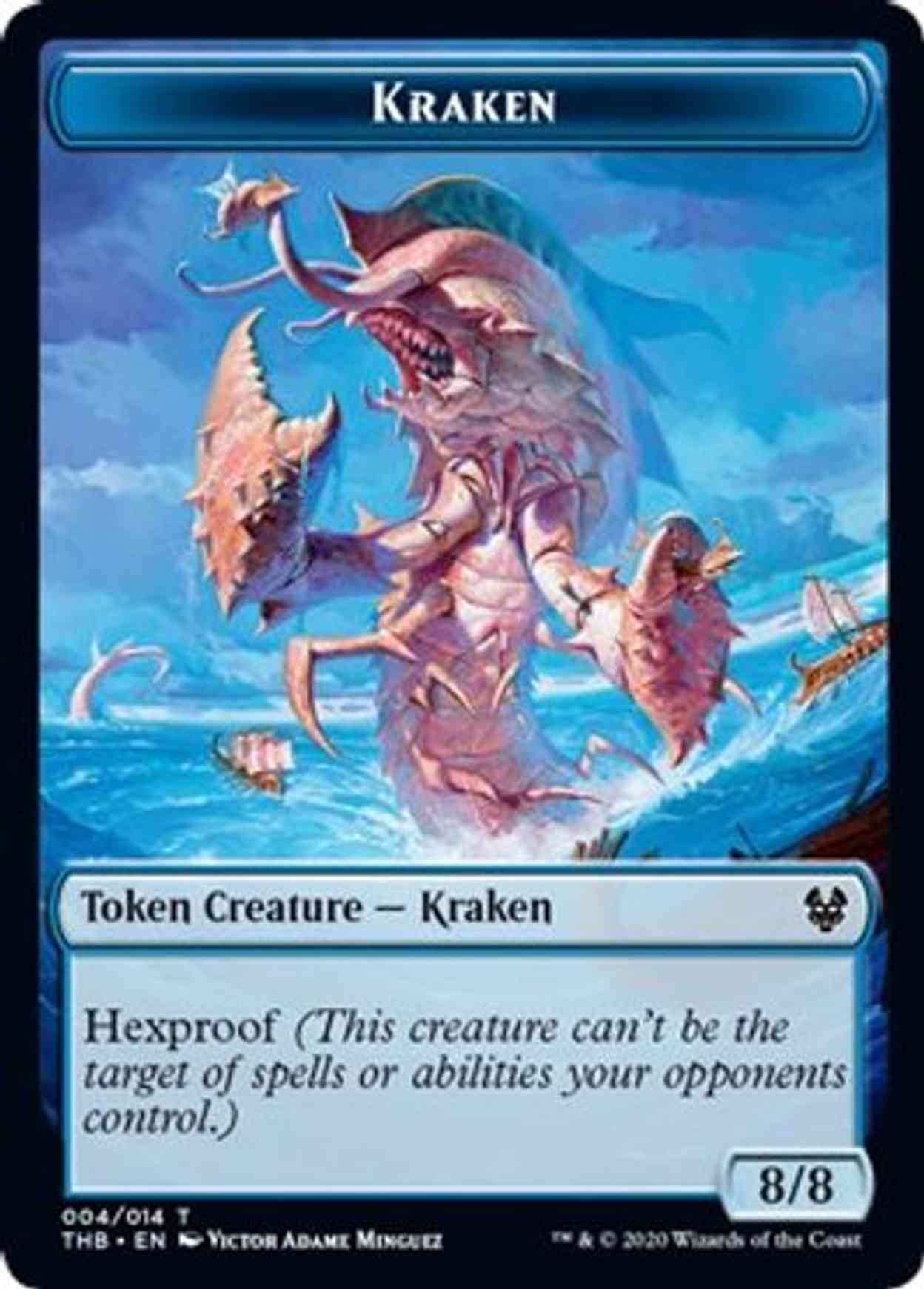 Kraken // Satyr Double-sided Token magic card front