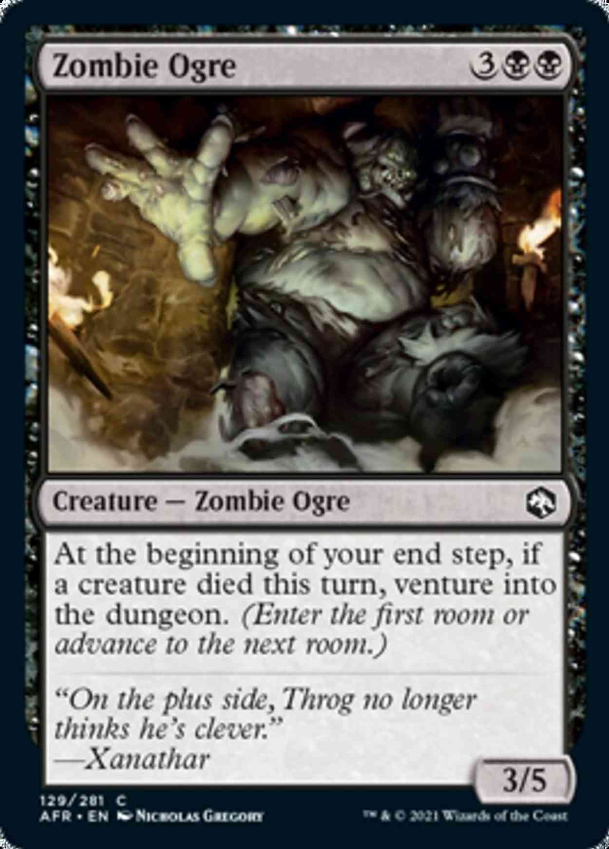 Zombie Ogre magic card front