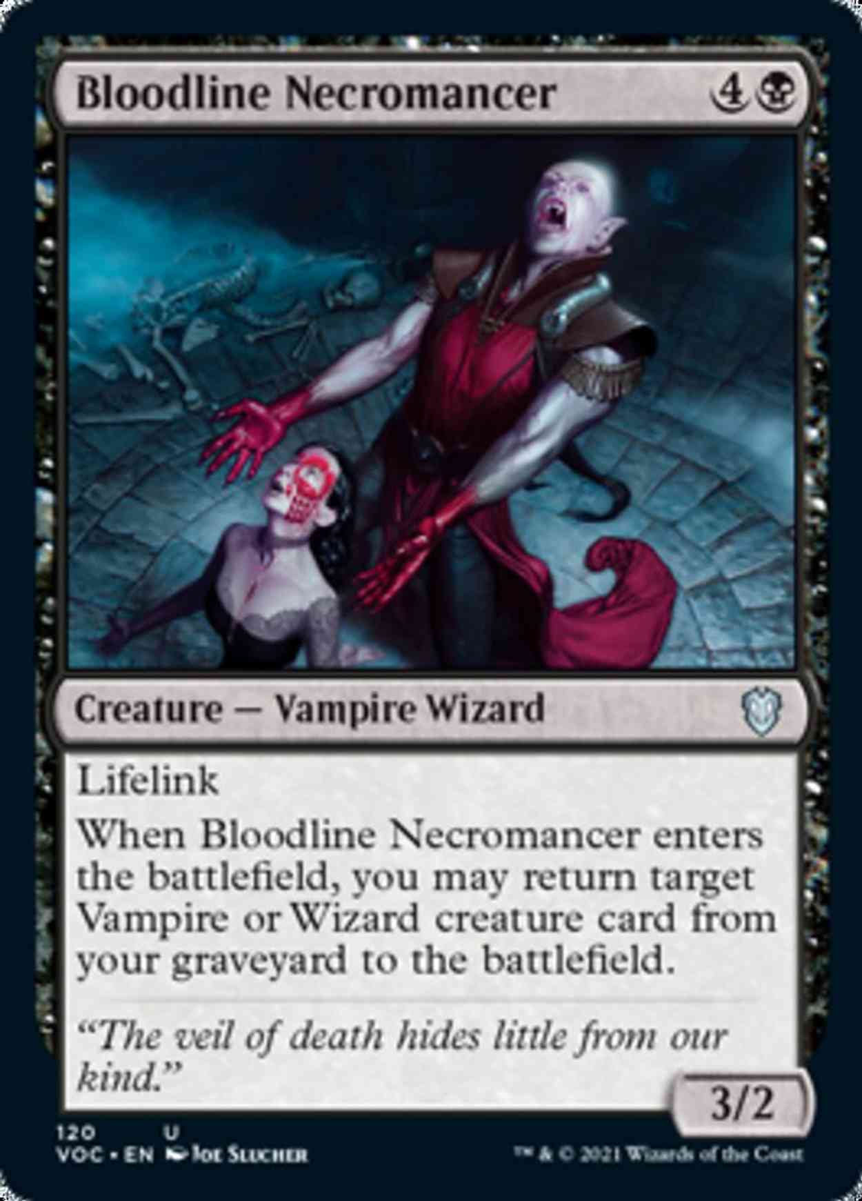 Bloodline Necromancer magic card front
