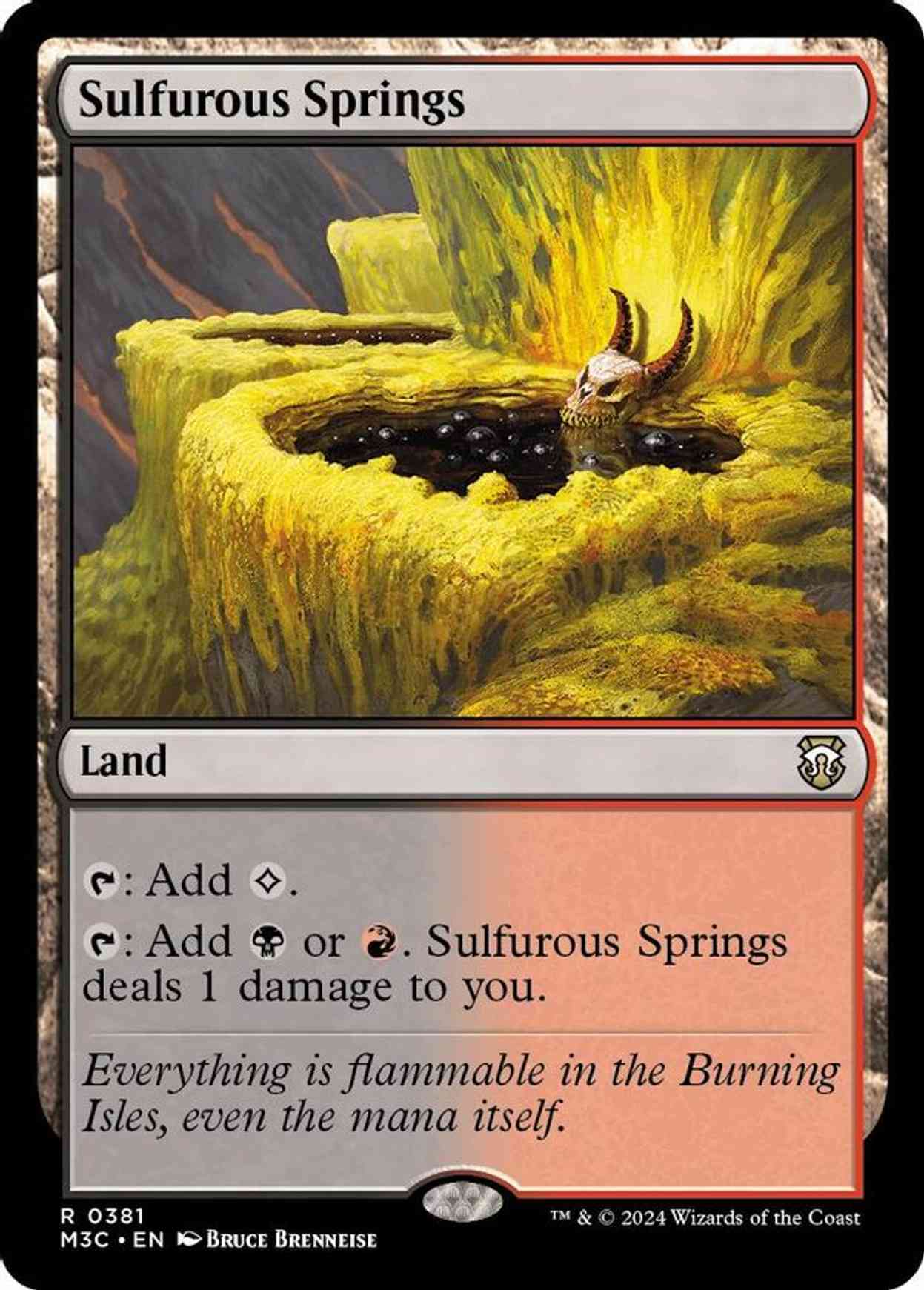 Sulfurous Springs (Ripple Foil) magic card front