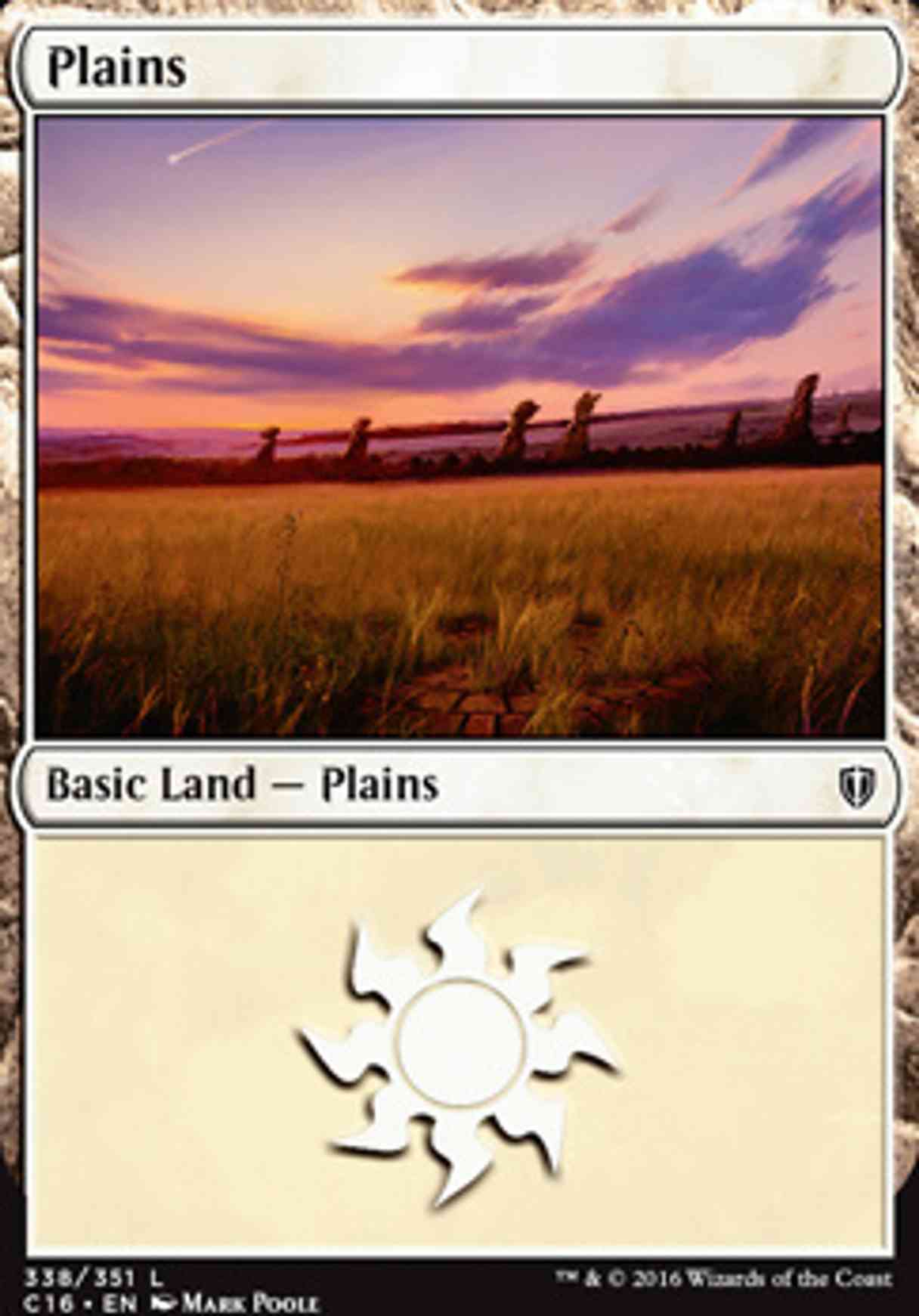 Plains (338) magic card front