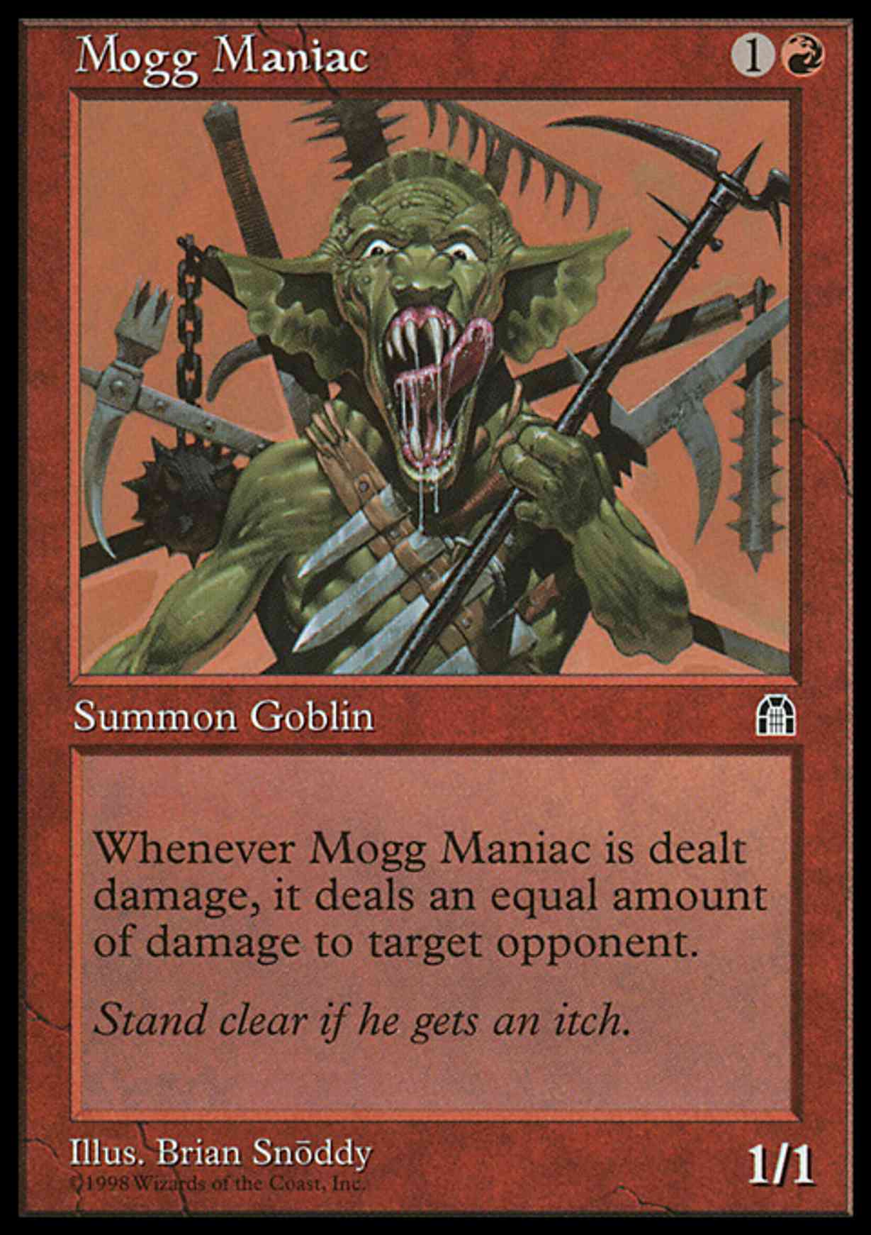 Mogg Maniac magic card front