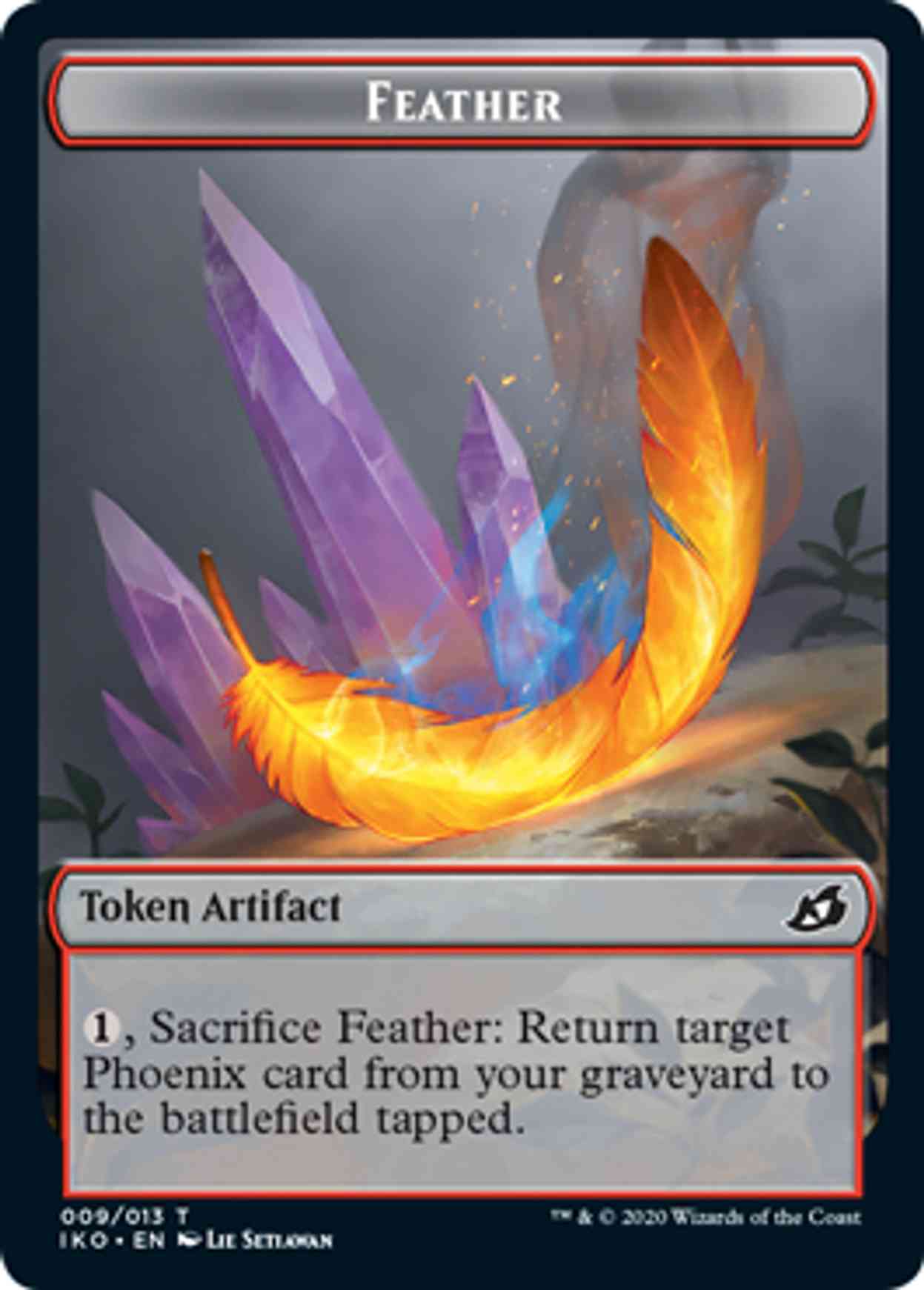 Feather Token magic card front