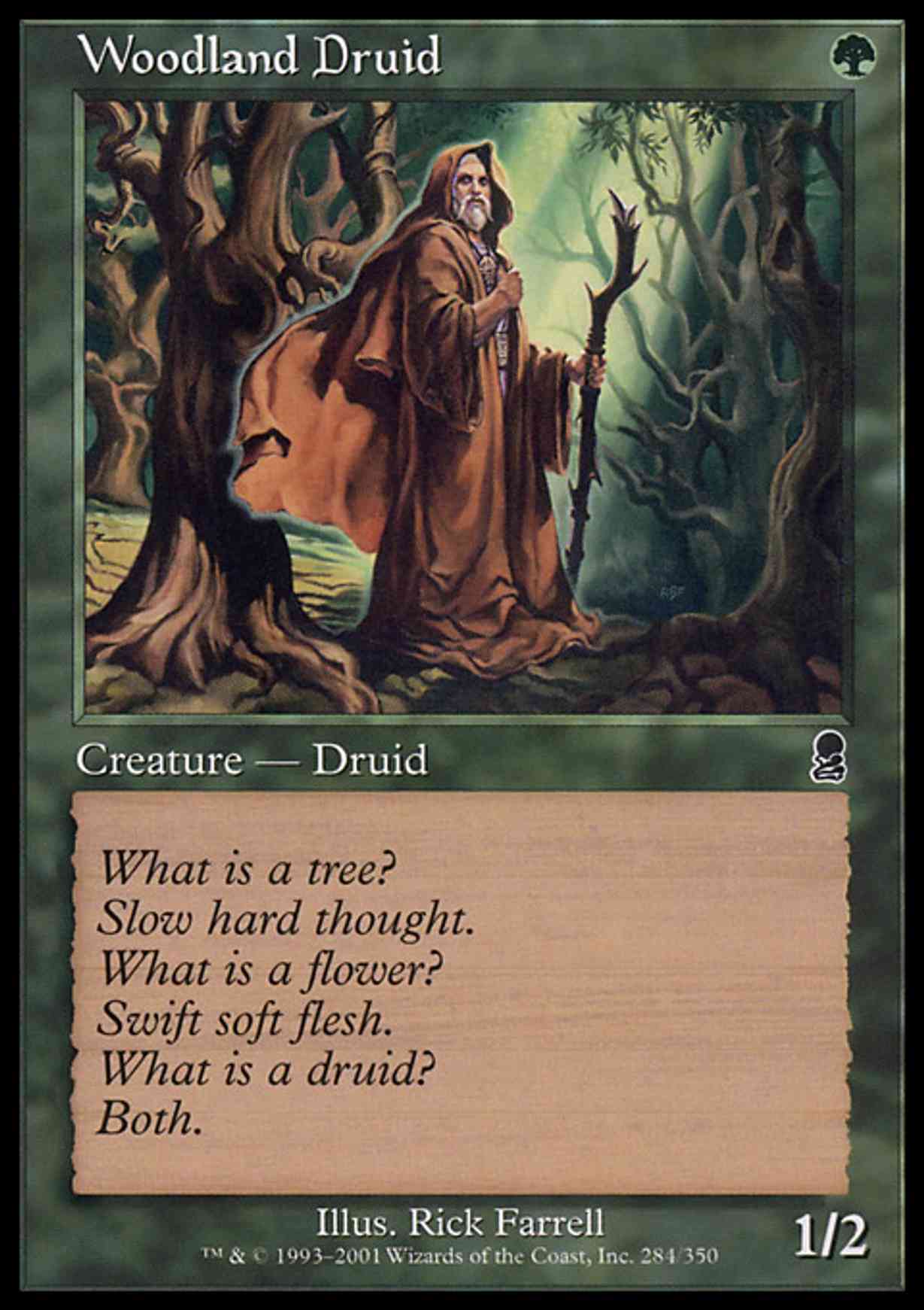 Woodland Druid magic card front