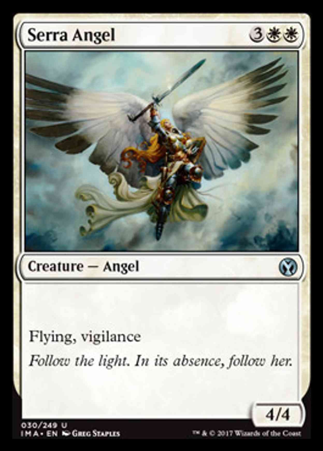 Serra Angel magic card front