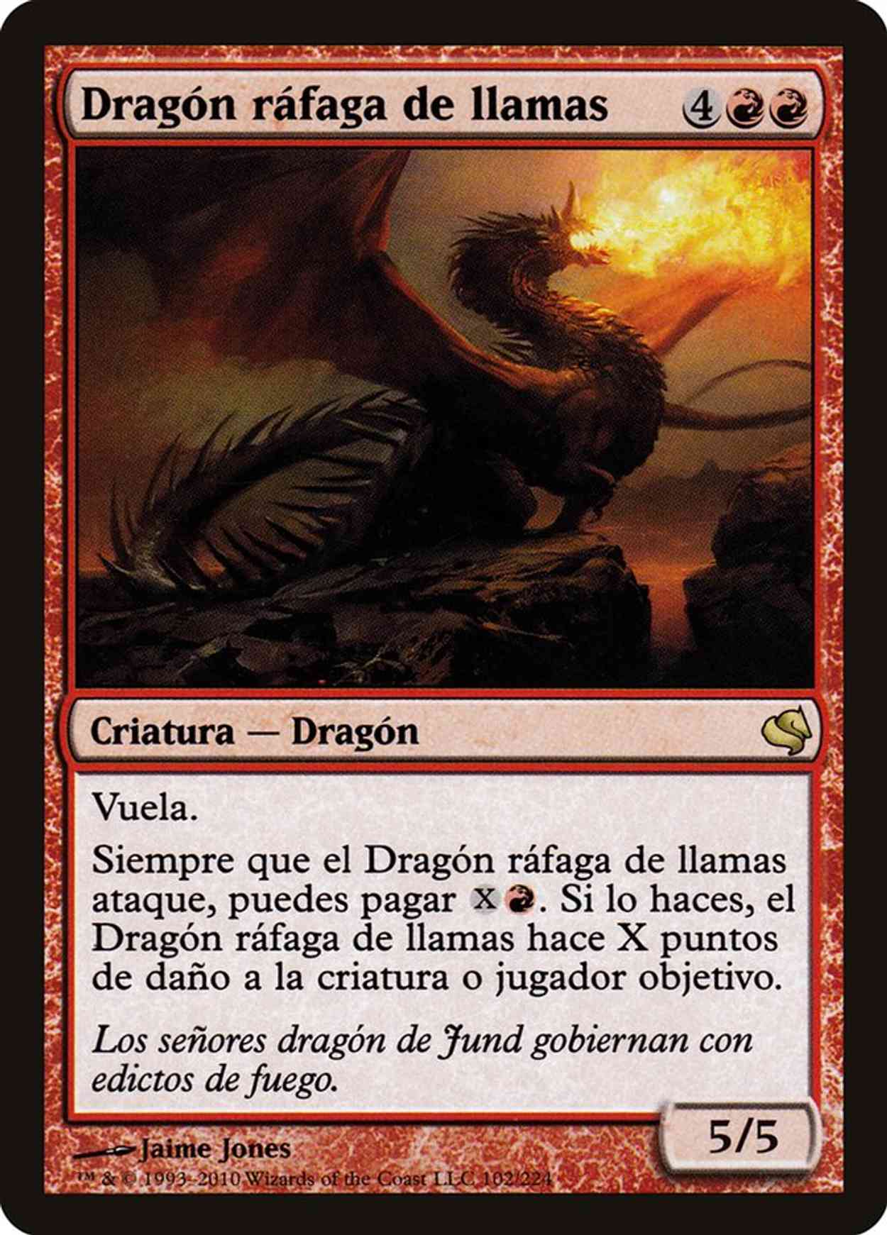 Flameblast Dragon (Retro Frame) magic card front