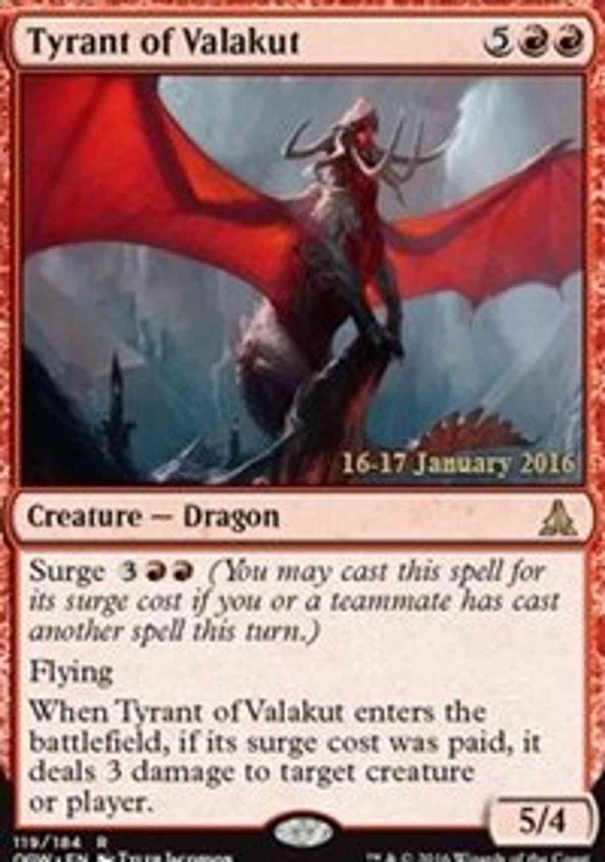 Tyrant of Valakut magic card front