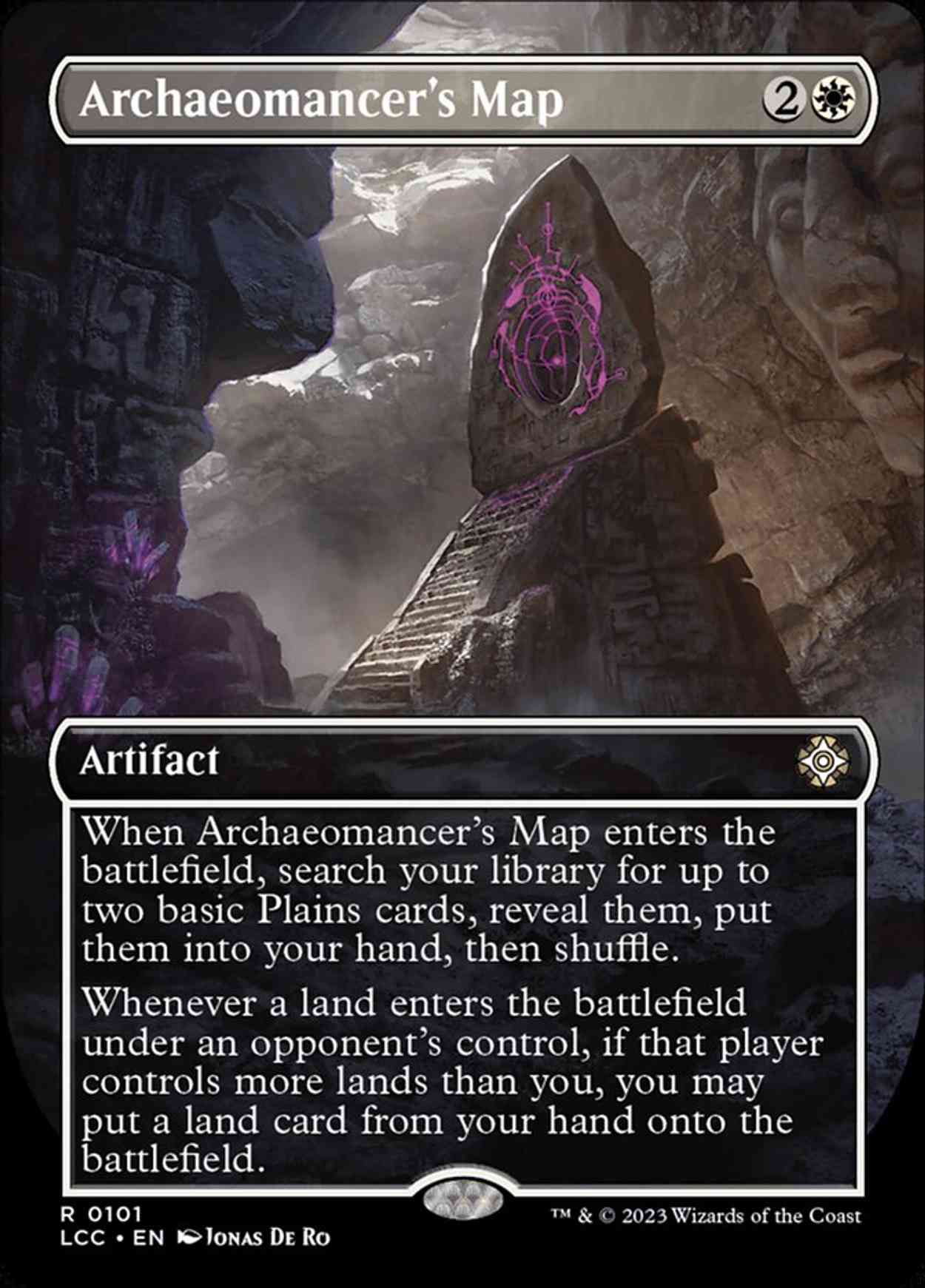 Archaeomancer's Map (Borderless) magic card front