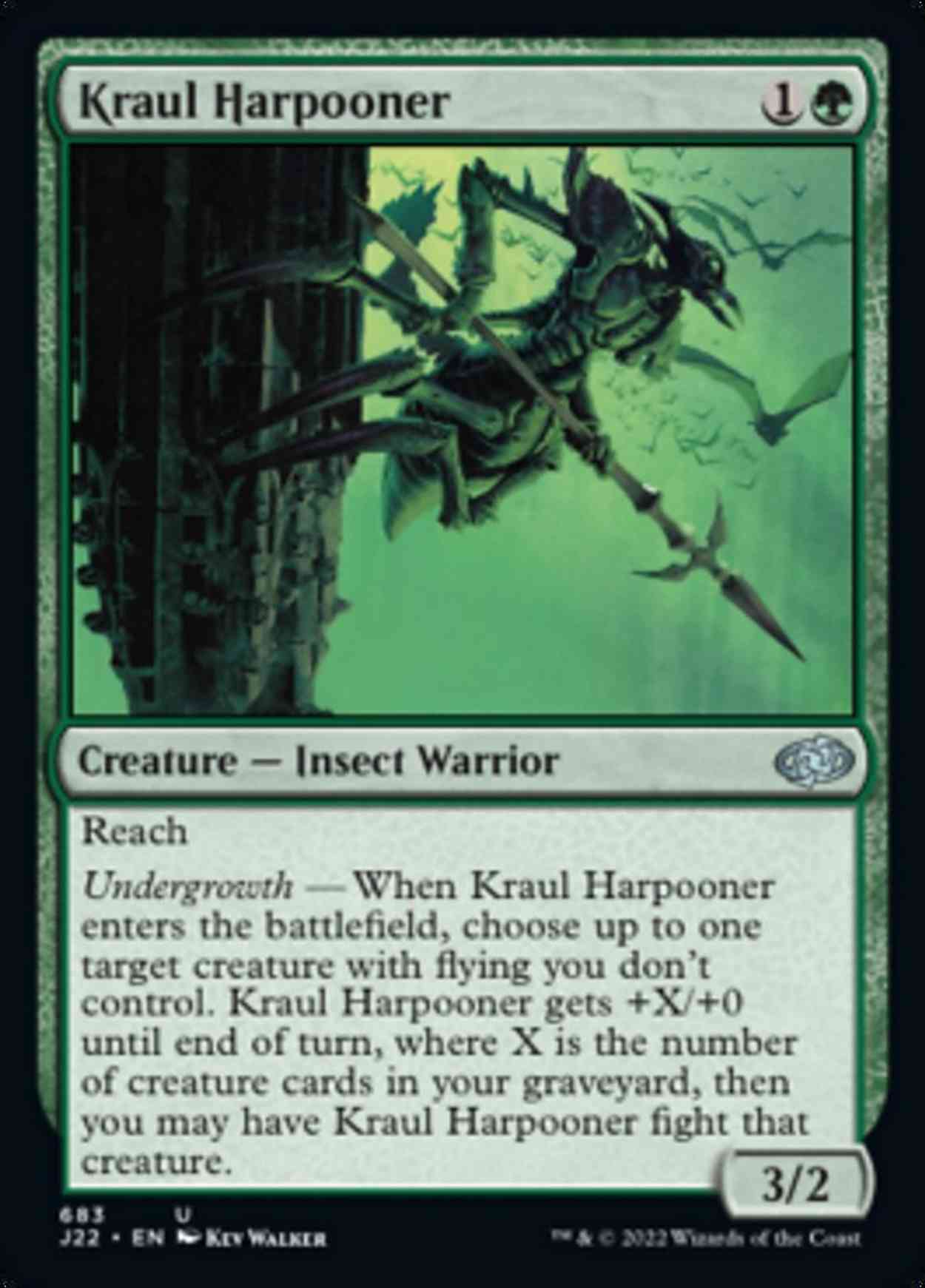 Kraul Harpooner magic card front